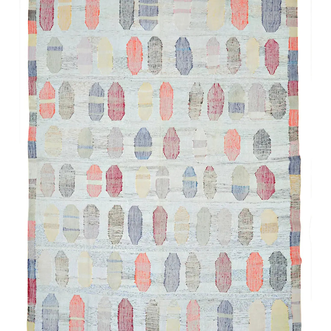 Hand Woven Modern Lily Cotton Kilim Rug - 10'0'' x 13'5''
