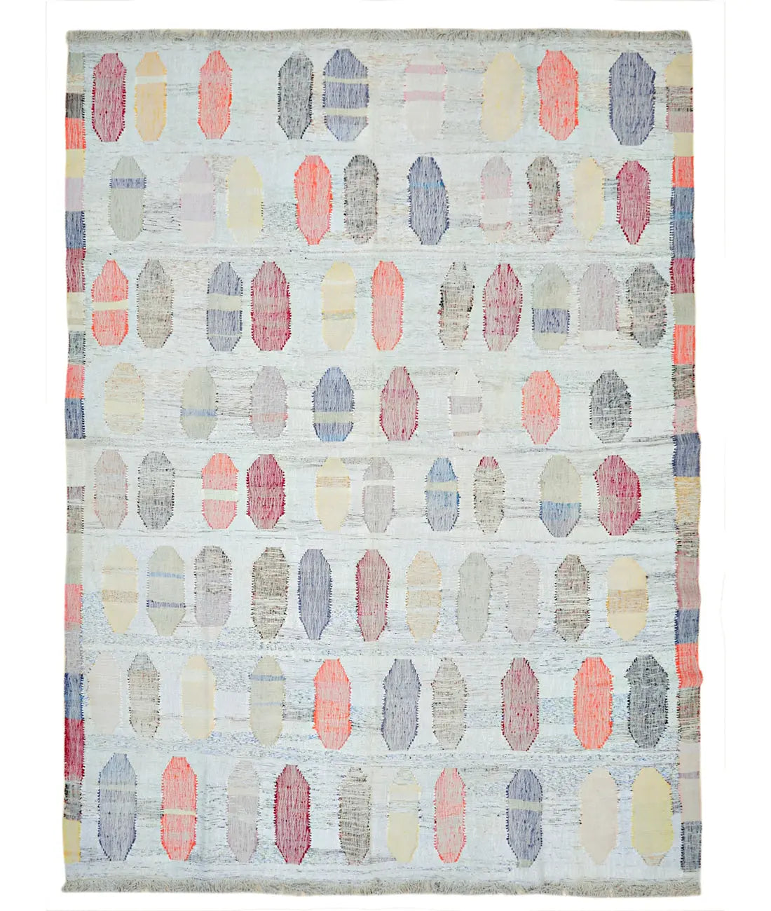 Hand Woven Modern Lily Cotton Kilim Rug - 10'0'' x 13'5''