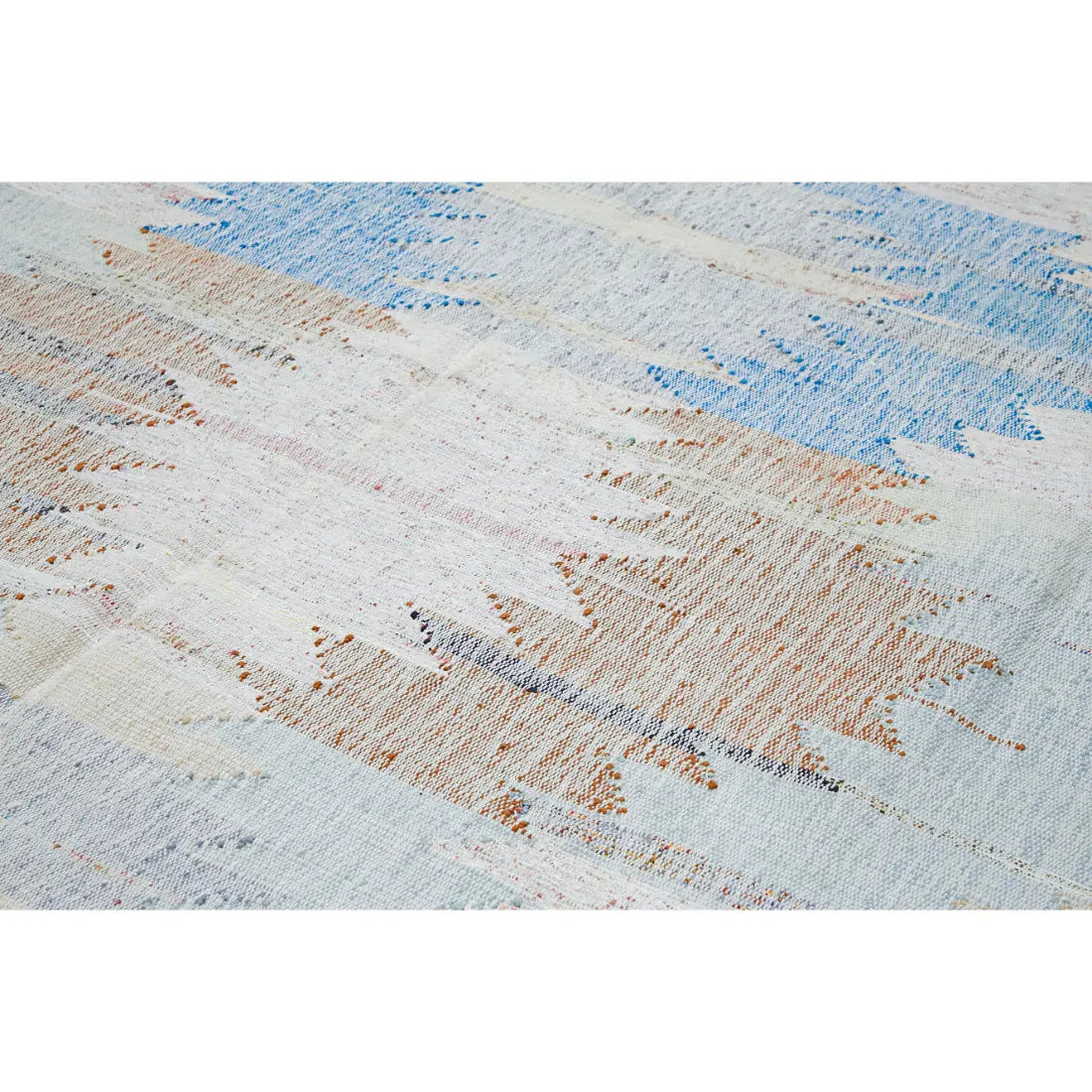 Hand Woven Modern Lily Cotton Kilim Rug - 10'1'' x 14'1''