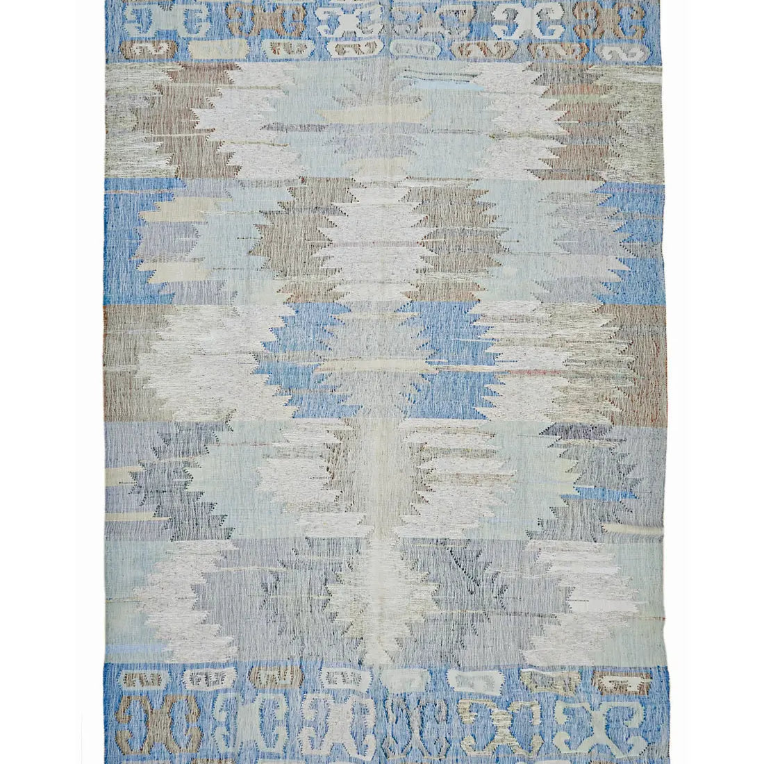 Hand Woven Modern Lily Cotton Kilim Rug - 10'1'' x 14'1''