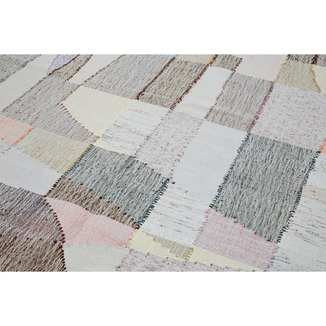 Hand Woven Modern Lily Cotton Kilim Rug - 8'3'' x 11'8''