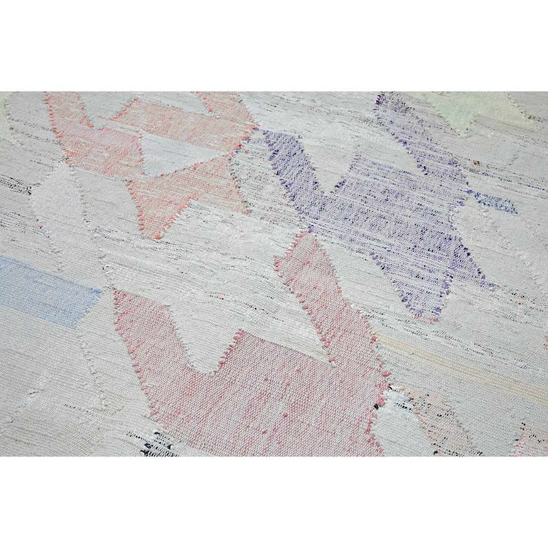 Hand Woven Modern Lily Cotton Kilim Rug - 9'8'' x 13'7''