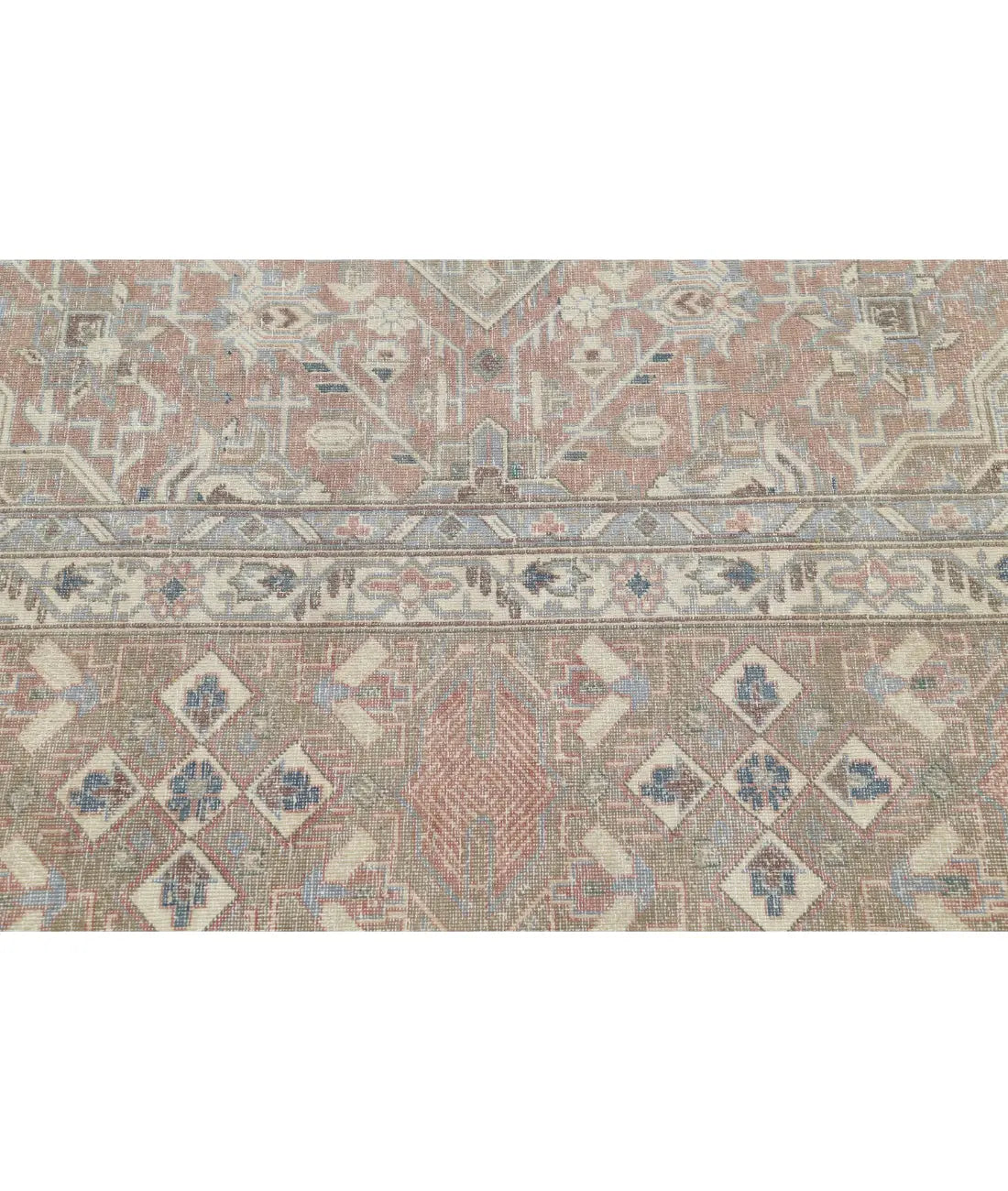 Hand Knotted Vintage Persian Tabriz Wool Rug - 9'4'' x 13'0'' - Arteverk Rugs Area rug