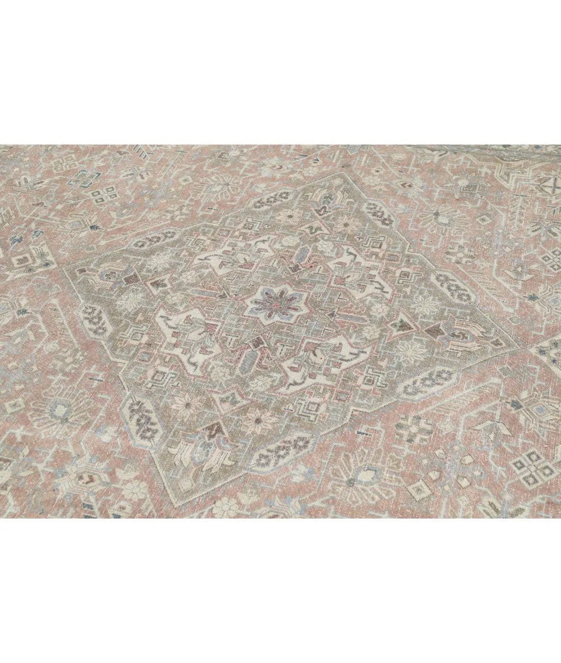 Hand Knotted Vintage Persian Tabriz Wool Rug - 9'4'' x 13'0'' - Arteverk Rugs Area rug