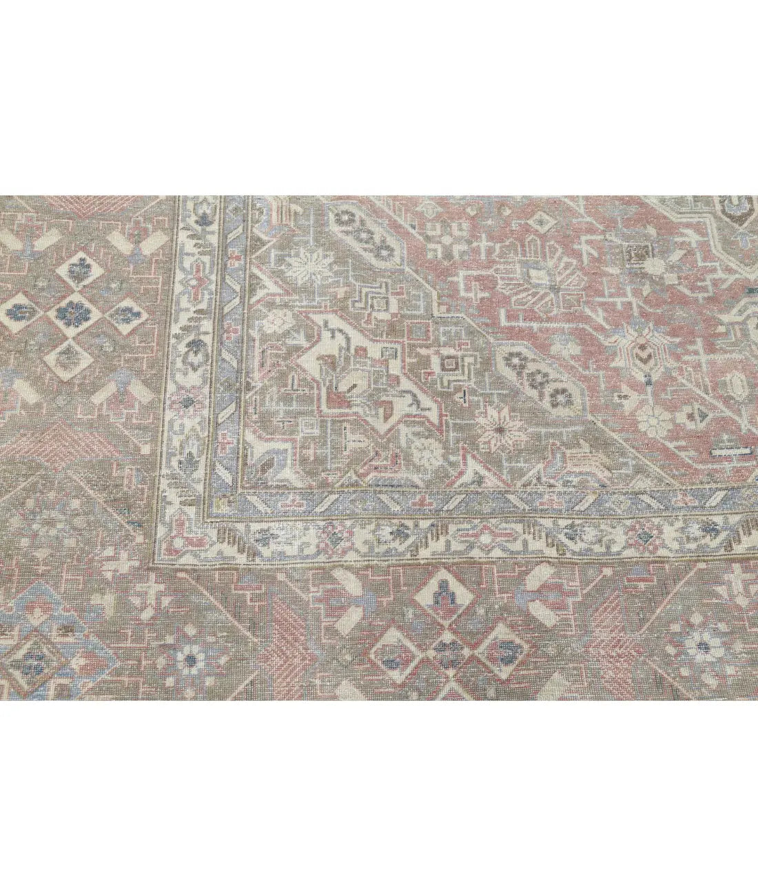 Hand Knotted Vintage Persian Tabriz Wool Rug - 9'4'' x 13'0'' - Arteverk Rugs Area rug