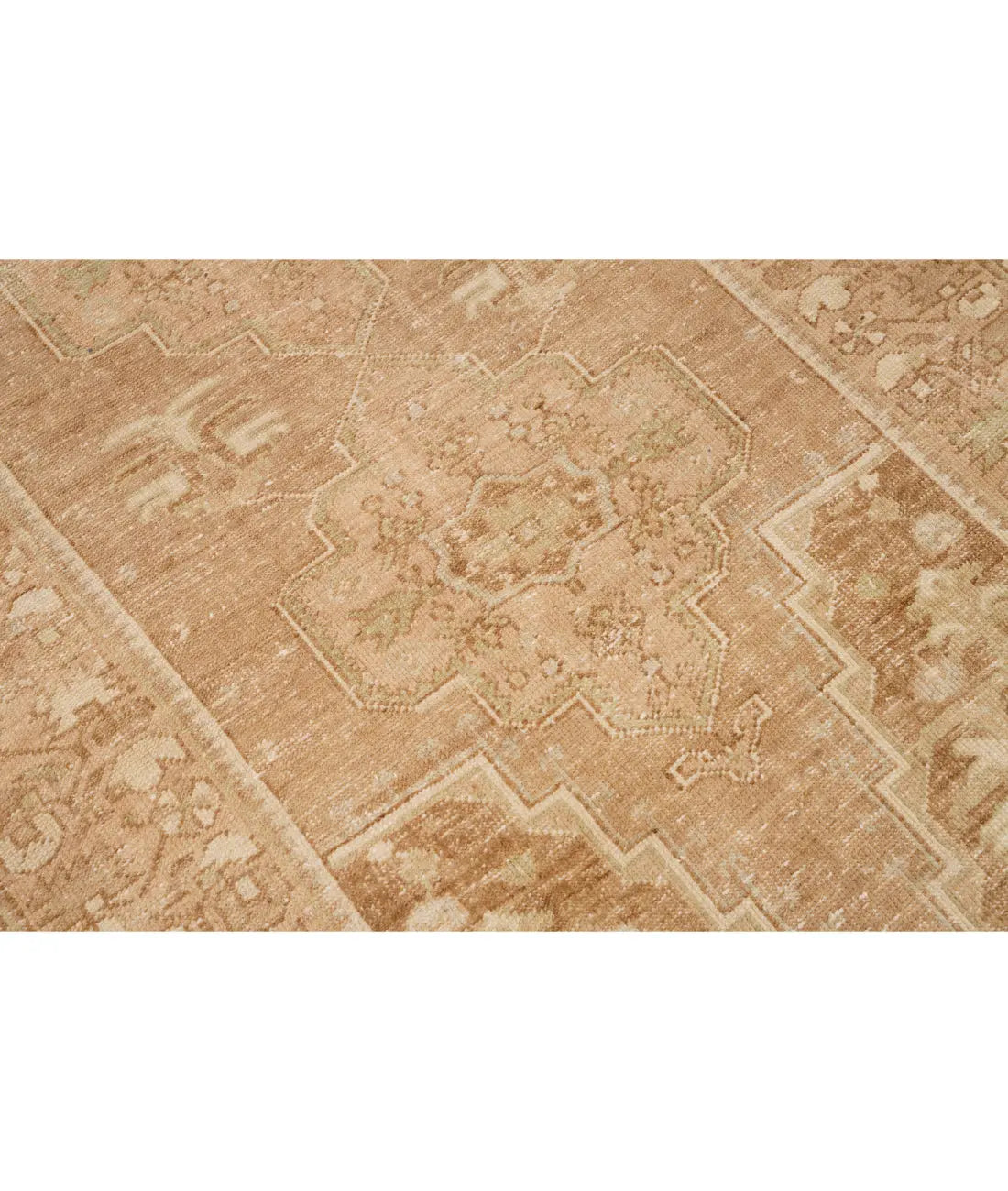 Hand Knotted Vintage Turkish Anatolian Wool Rug - 3'11'' x 7'3'' Arteverk Arteverk Rugs