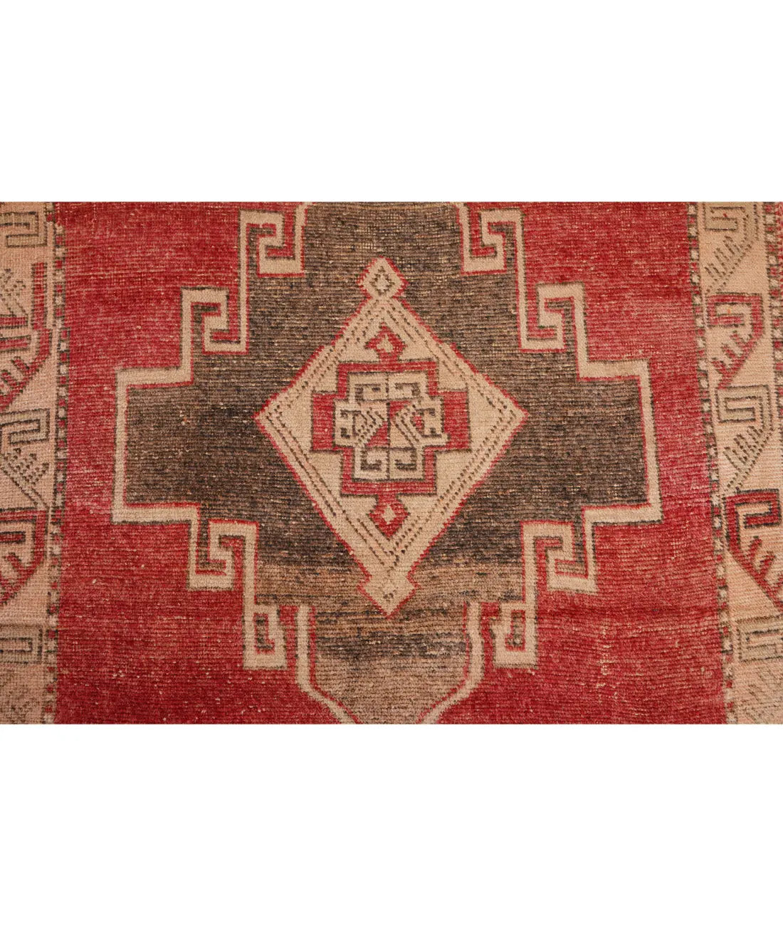 Hand Knotted Vintage Turkish Anatolian Wool Rug - 4'3'' x 12'0'' Arteverk Arteverk Rugs