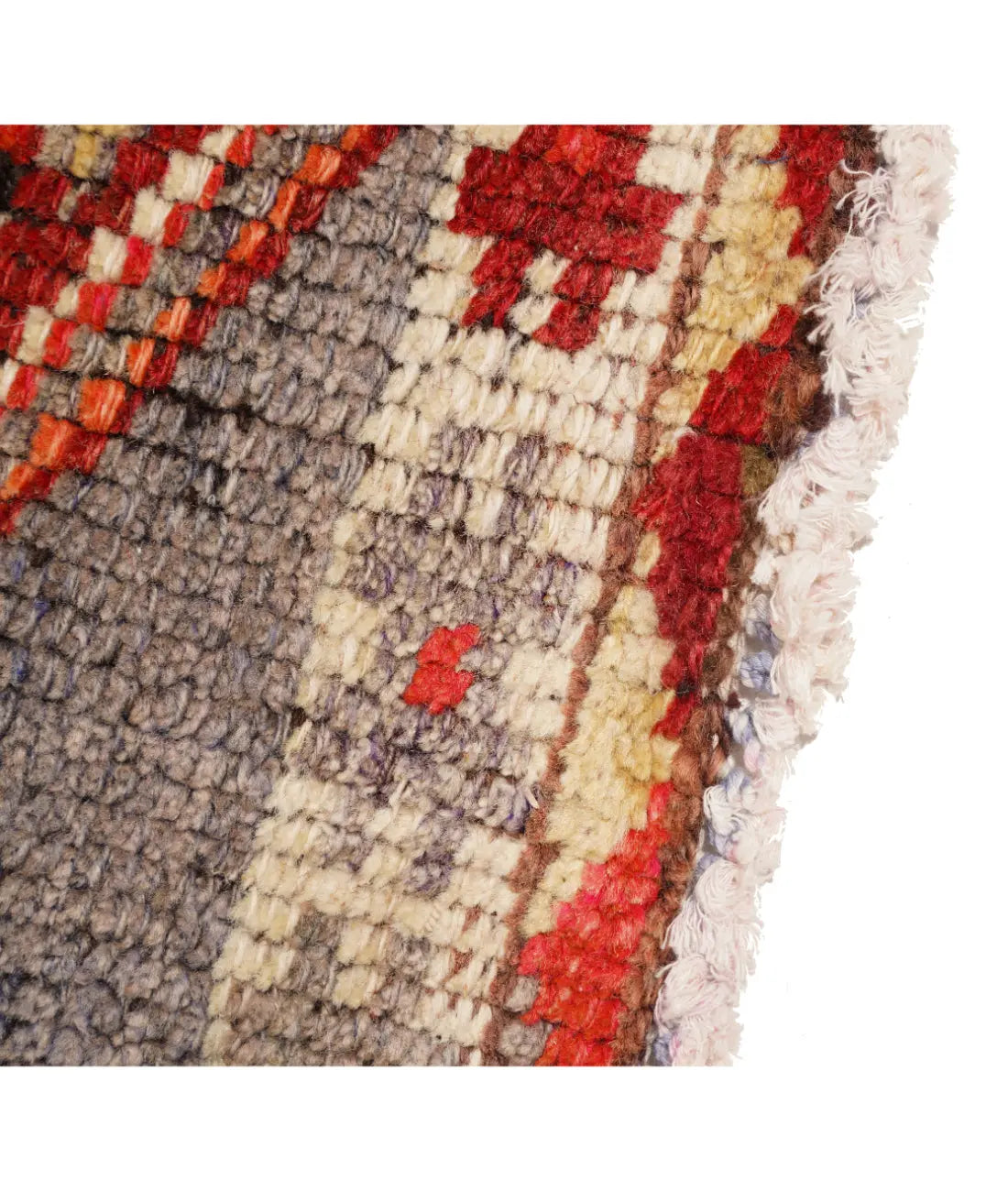 Hand Knotted Vintage Turkish Herki Wool Rug - 2'11'' x 10'10'' Arteverk Arteverk Rugs