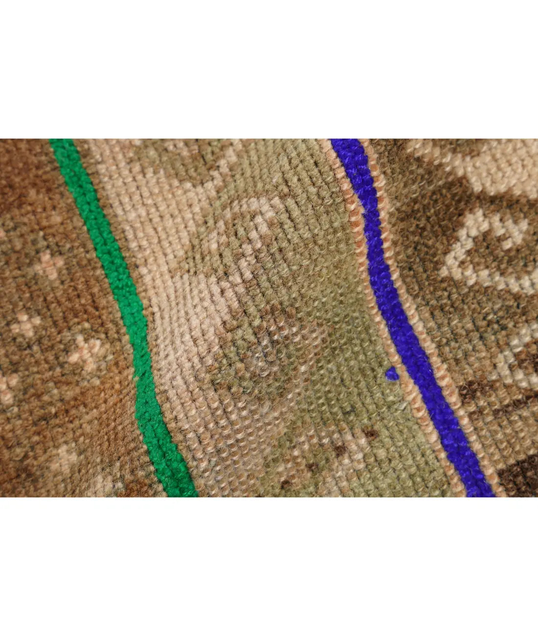 Hand Knotted Vintage Turkish Kars Wool Rug - 3'6'' x 12'2'' Arteverk Arteverk Rugs