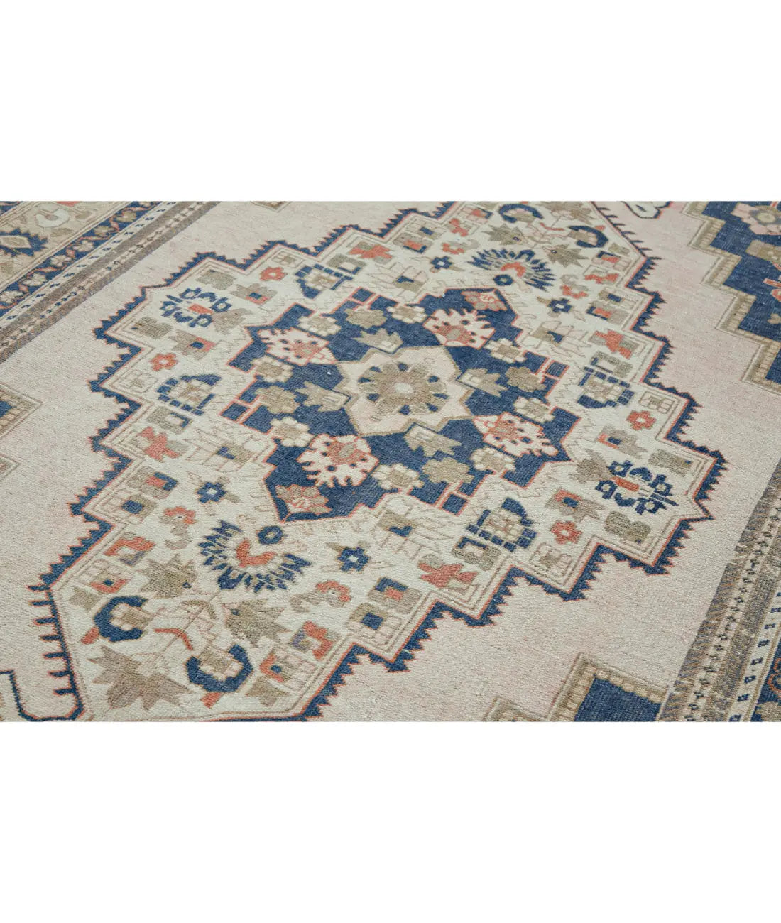 Hand Knotted Vintage Turkish Taspinar Wool Rug - 6'4'' x 10'10'' Arteverk Arteverk Rugs