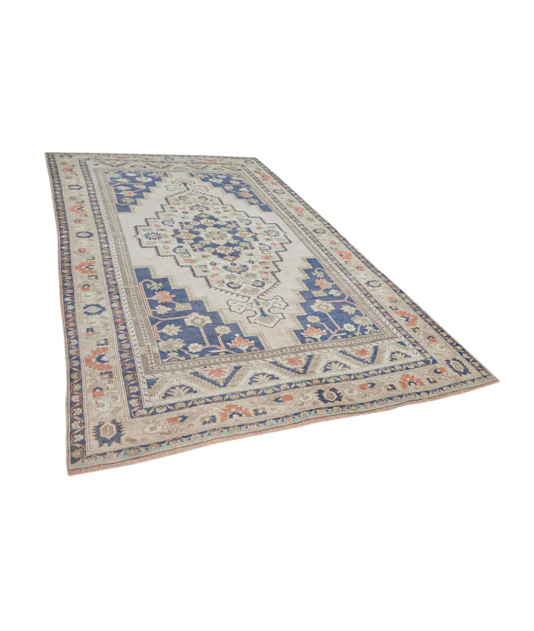 Hand Knotted Vintage Turkish Taspinar Wool Rug - 6'4'' x 10'10'' Arteverk Arteverk Rugs