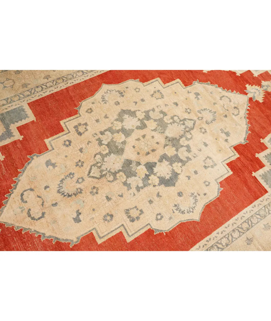 Hand Knotted Vintage Turkish Taspinar Wool Rug - 6'5'' x 11'8'' Arteverk Arteverk Rugs