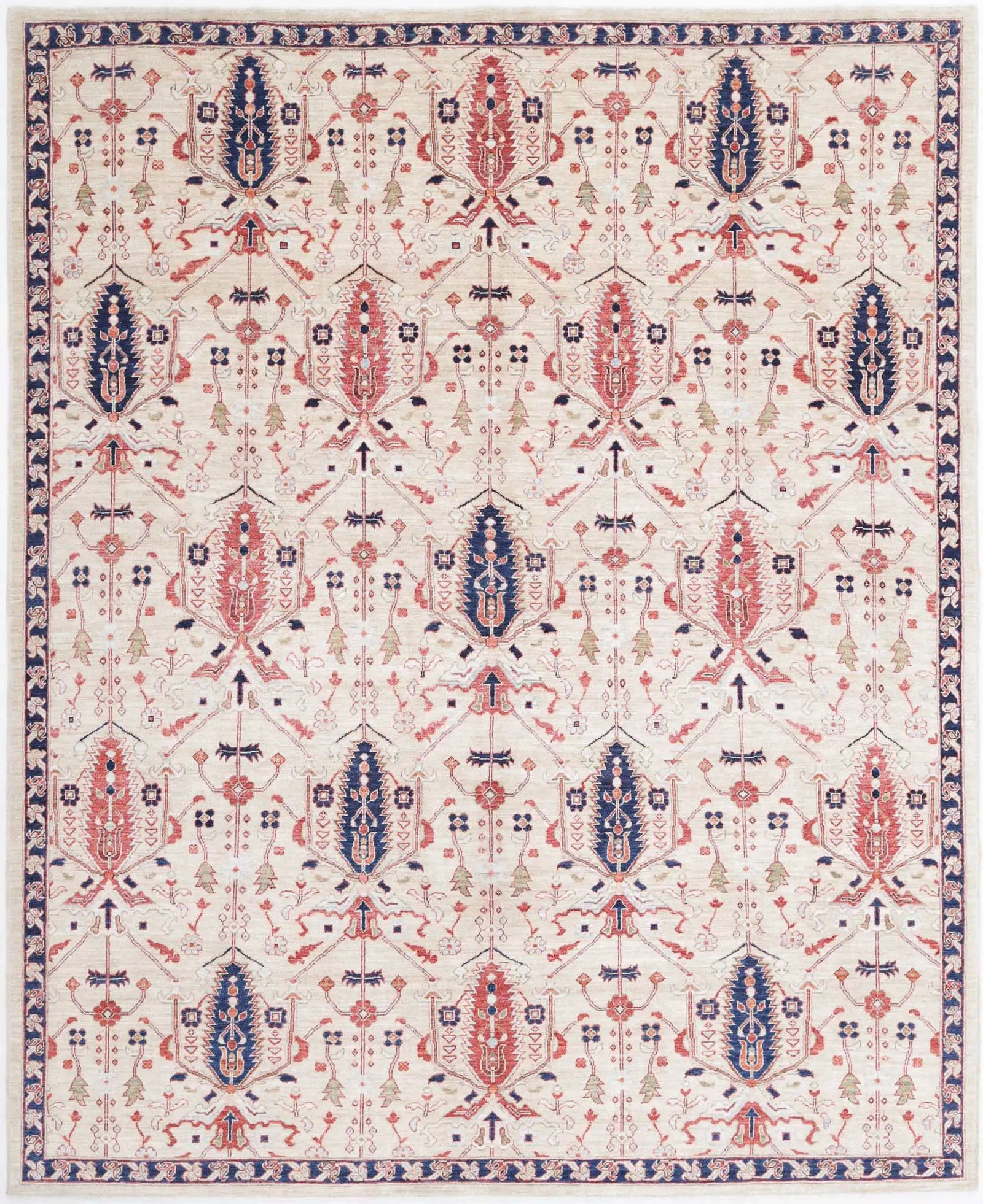 Hand Knotted Ziegler Farhan Wool Rug - 8'1'' x 9'11''
