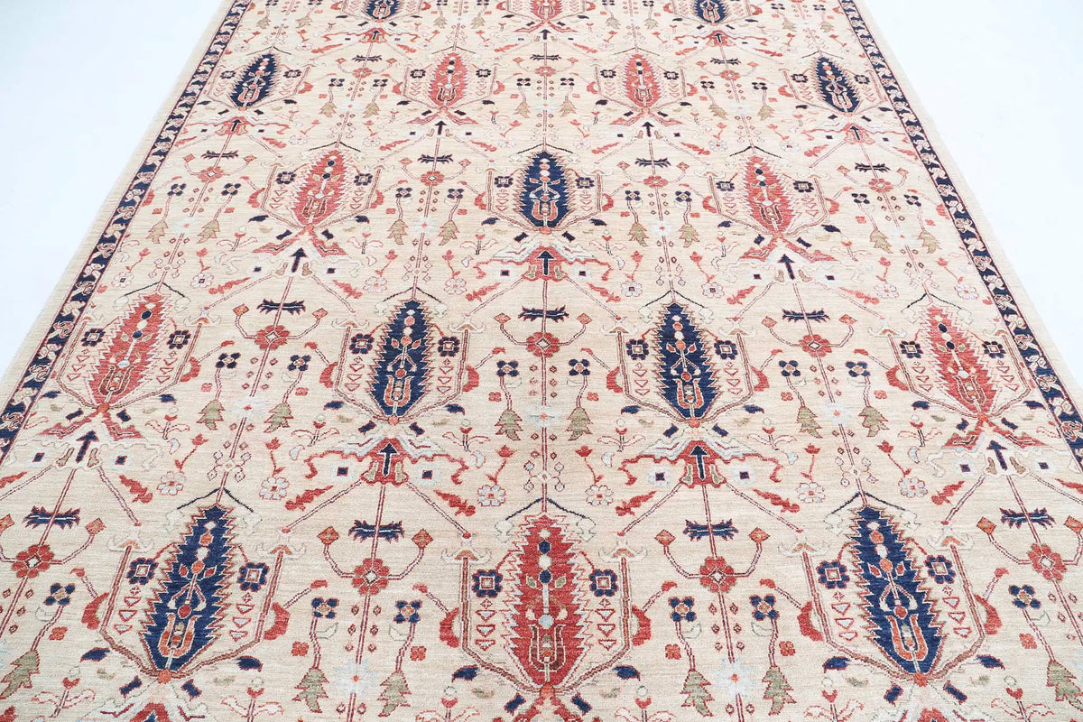 Hand Knotted Ziegler Bakshaish Wool Rug - 8'1'' x 9'11'' - Arteverk Rugs Area rug