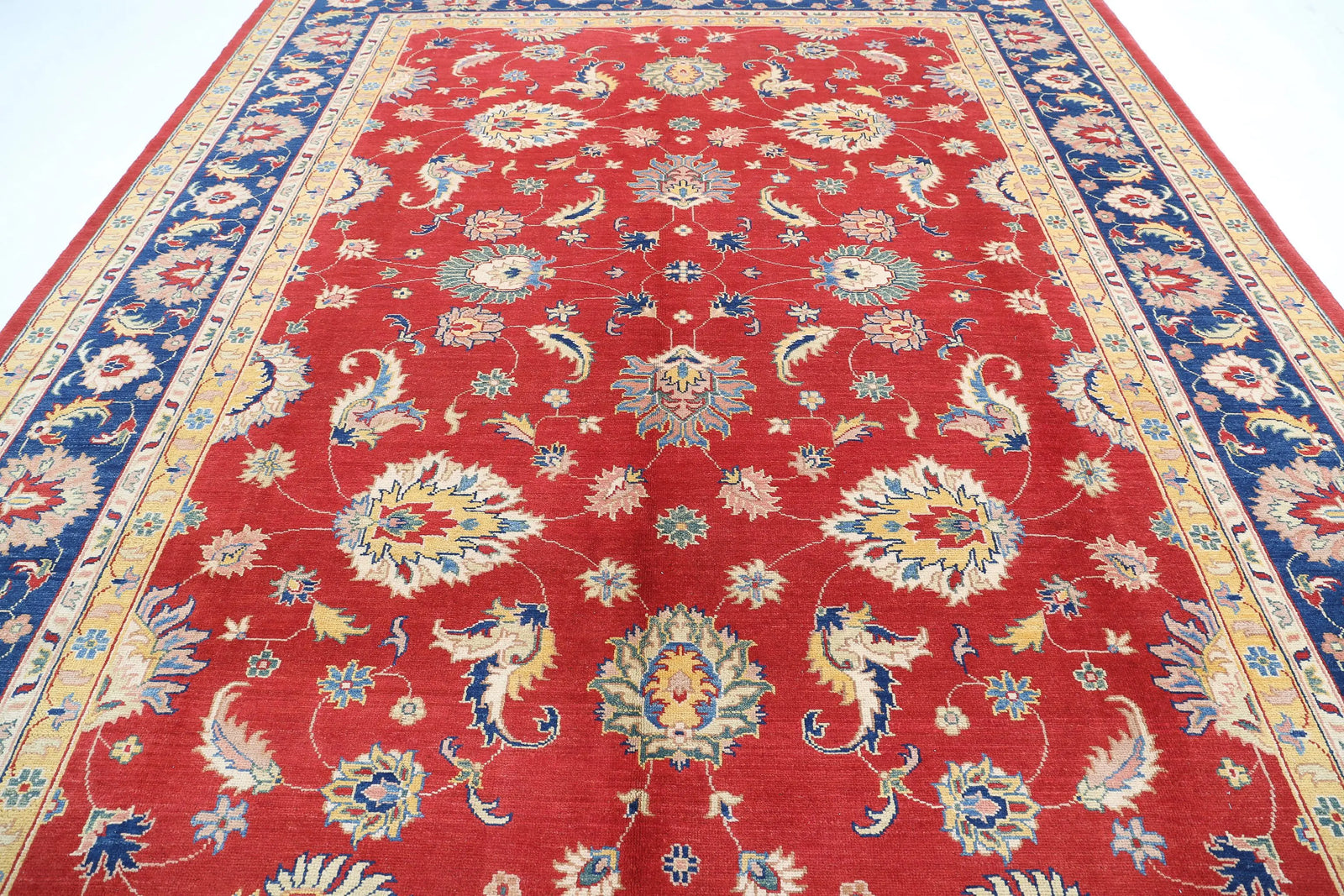 Tapis en laine Ziegler Farhan Gul noué à la main - 10'1'' x 13'2''