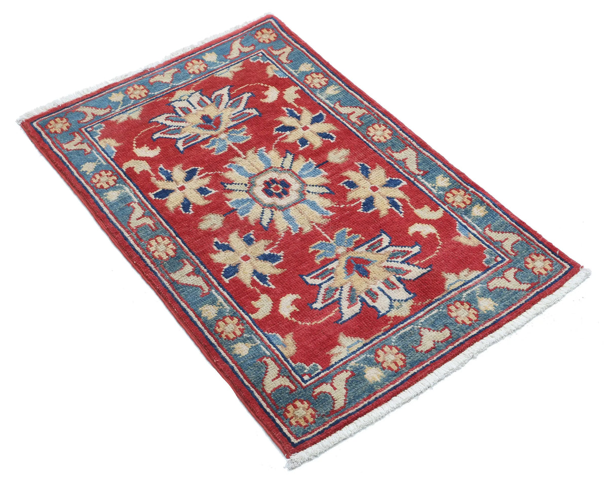Tapis en laine Ziegler Farhan Gul noué à la main - 1'10'' x 2'10''