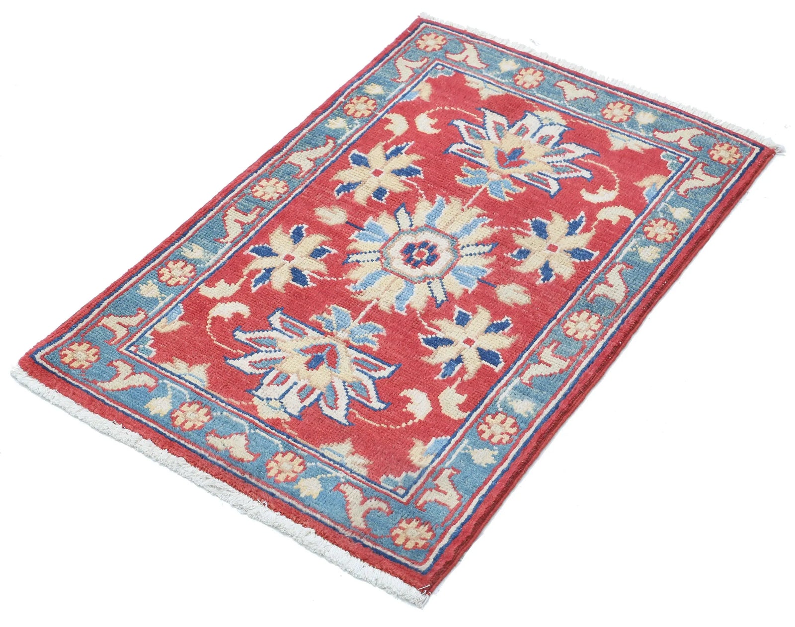 Tapis en laine Ziegler Farhan Gul noué à la main - 1'10'' x 2'10''