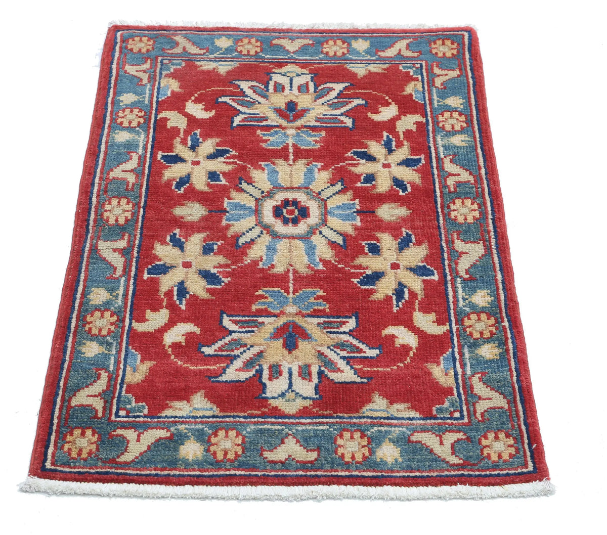 Tapis en laine Ziegler Farhan Gul noué à la main - 1'10'' x 2'10''