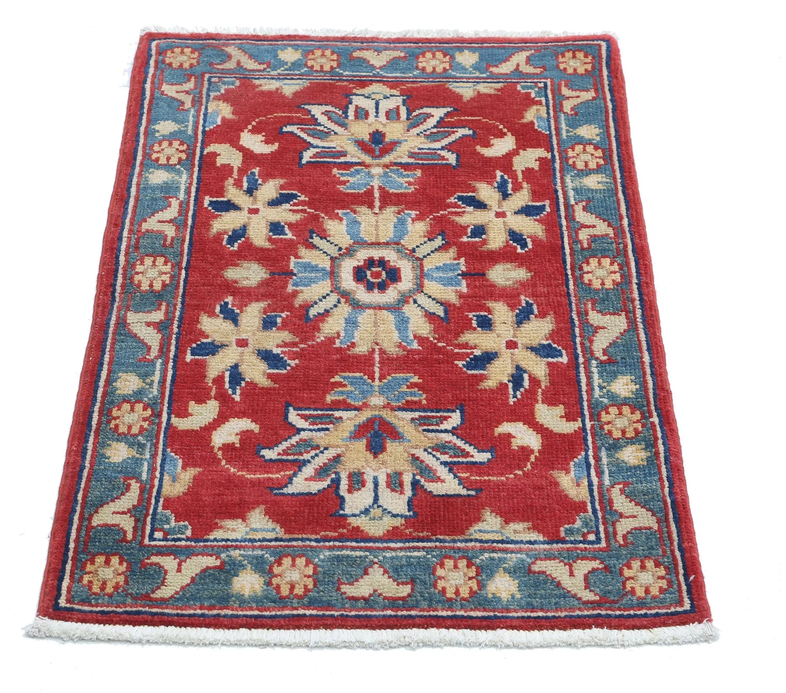 Tapis en laine Ziegler Farhan Gul noué à la main - 1'10'' x 2'10''