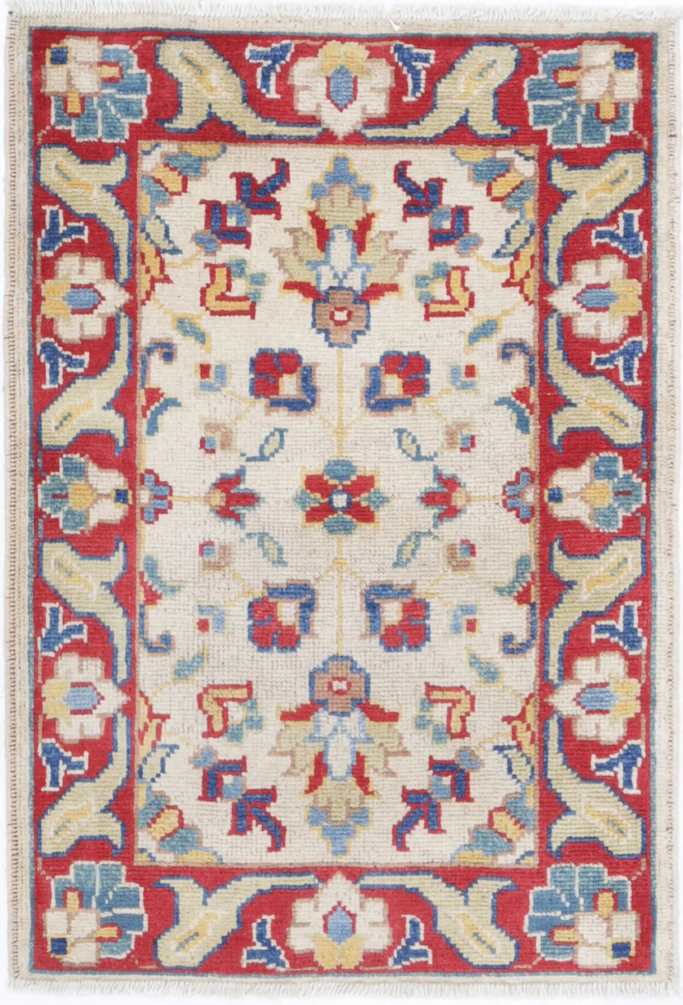 Hand Knotted Ziegler Farhan Gul Wool Rug - 2'0'' x 2'11''