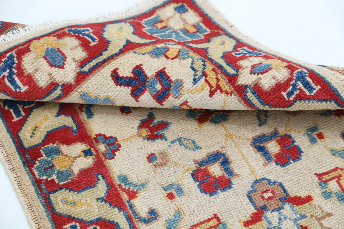 Tapis en laine Ziegler Farhan Gul noué à la main - 2'0'' x 2'11''