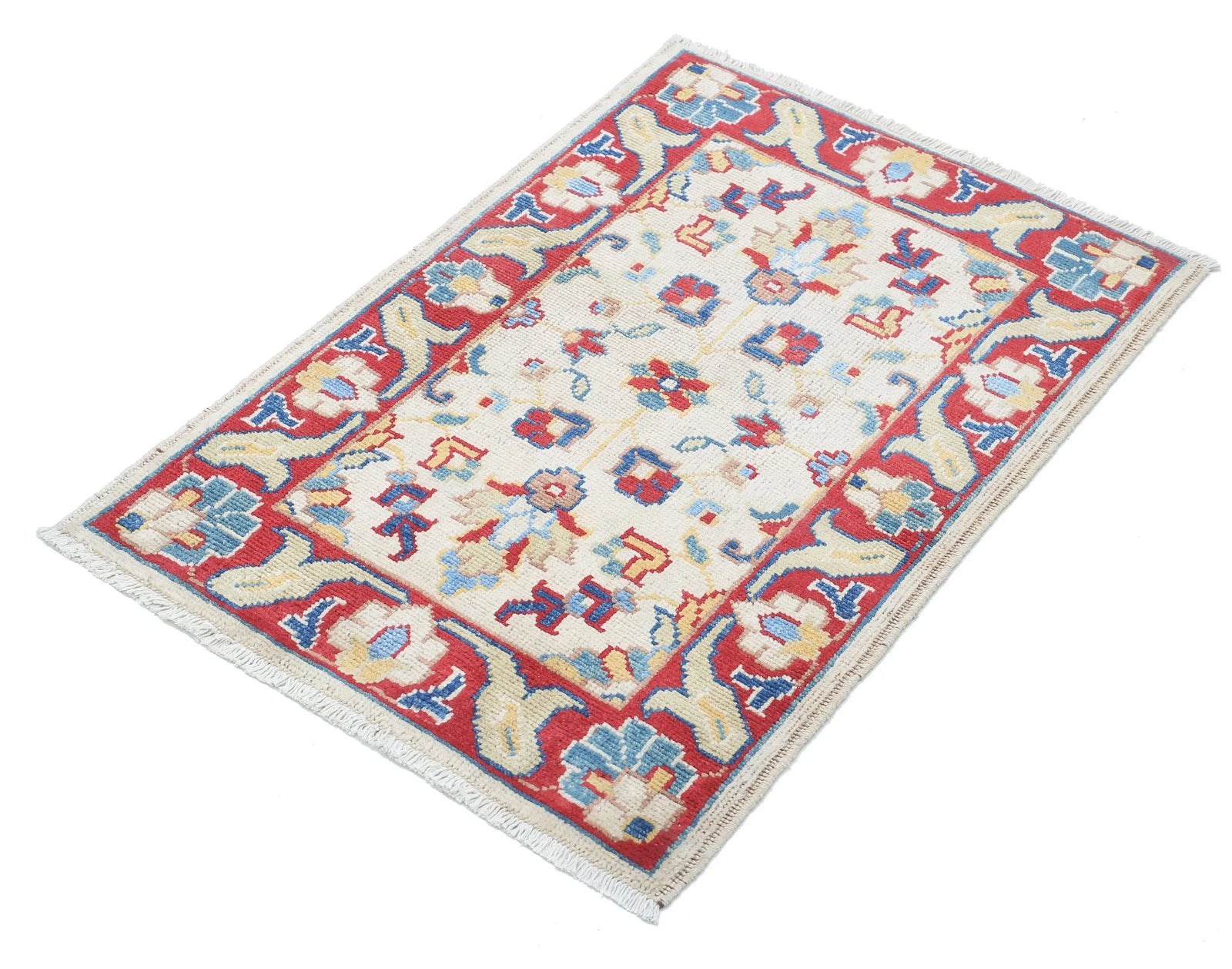 Tapis en laine Ziegler Farhan Gul noué à la main - 2'0'' x 2'11''