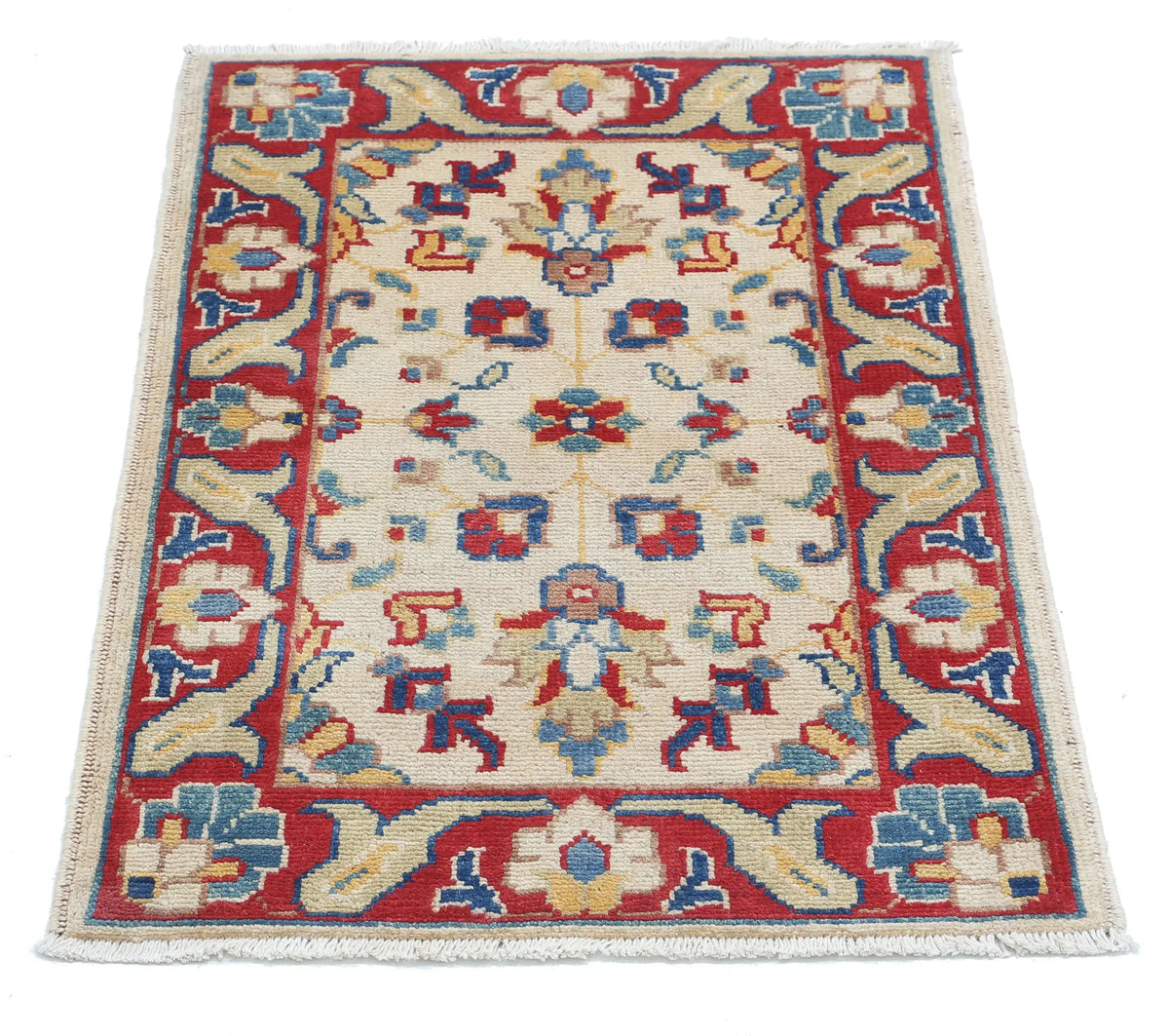 Tapis en laine Ziegler Farhan Gul noué à la main - 2'0'' x 2'11''