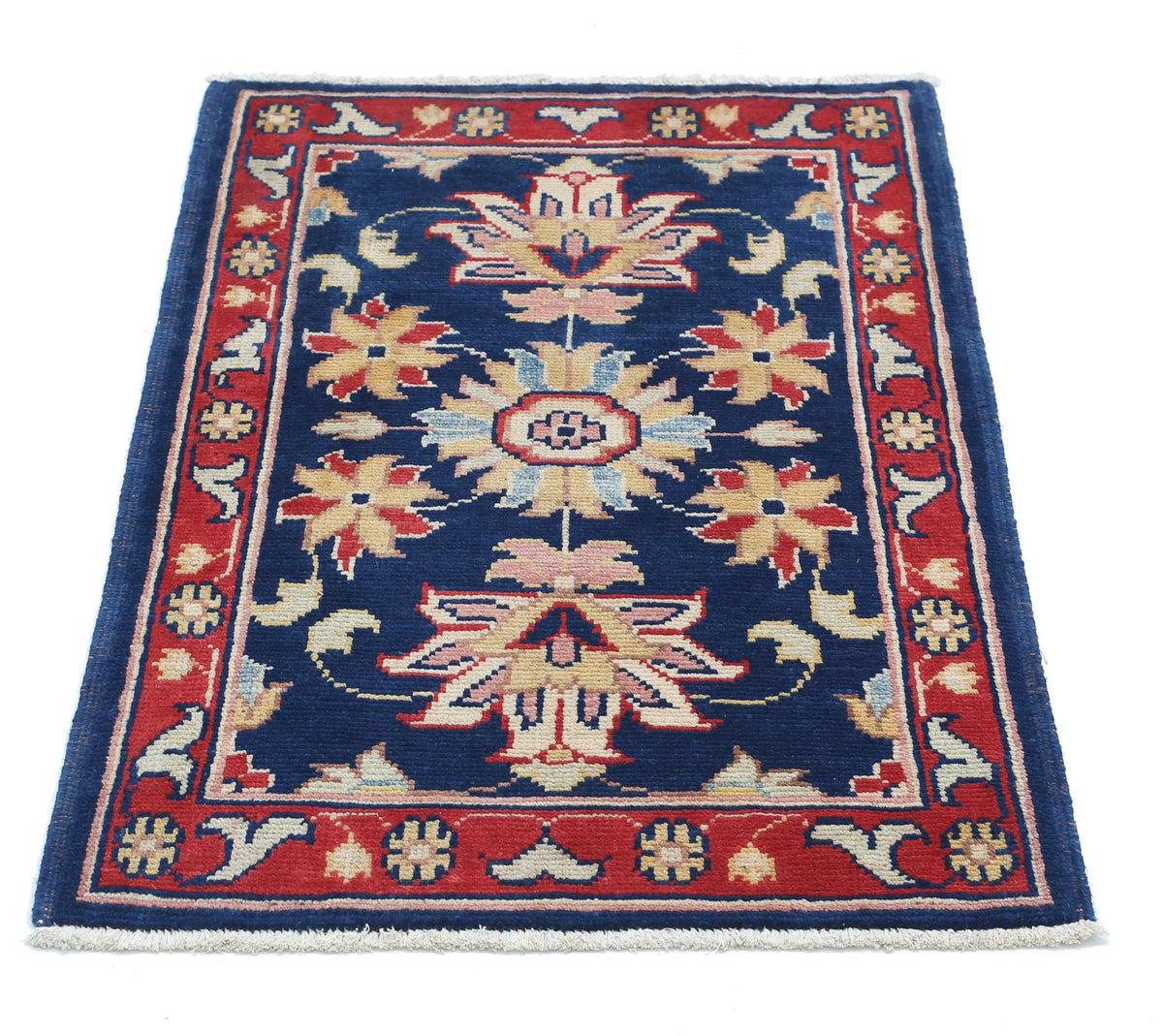 Tapis en laine Ziegler Farhan Gul noué à la main - 2'0'' x 2'11''