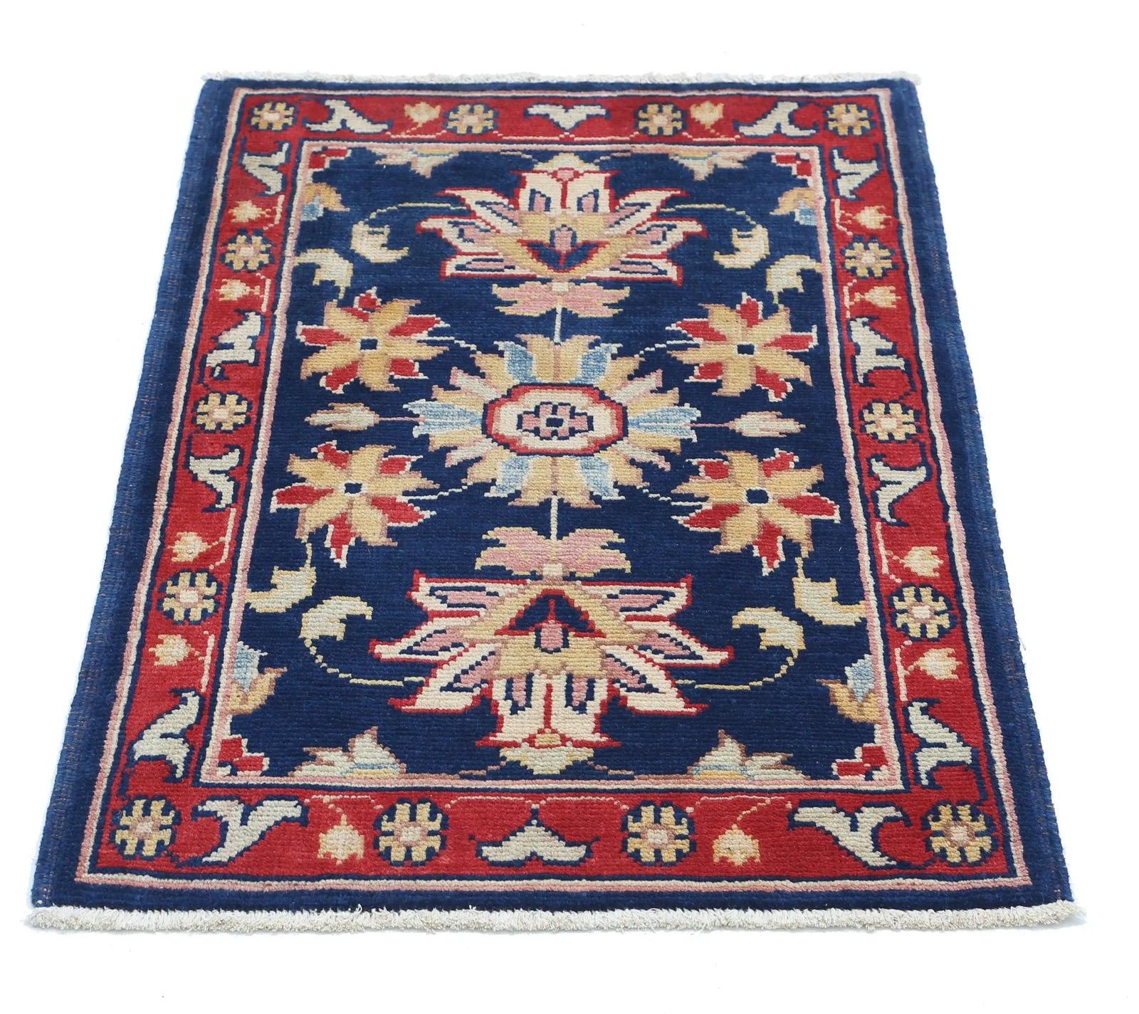 Tapis en laine Ziegler Farhan Gul noué à la main - 2'0'' x 2'11''