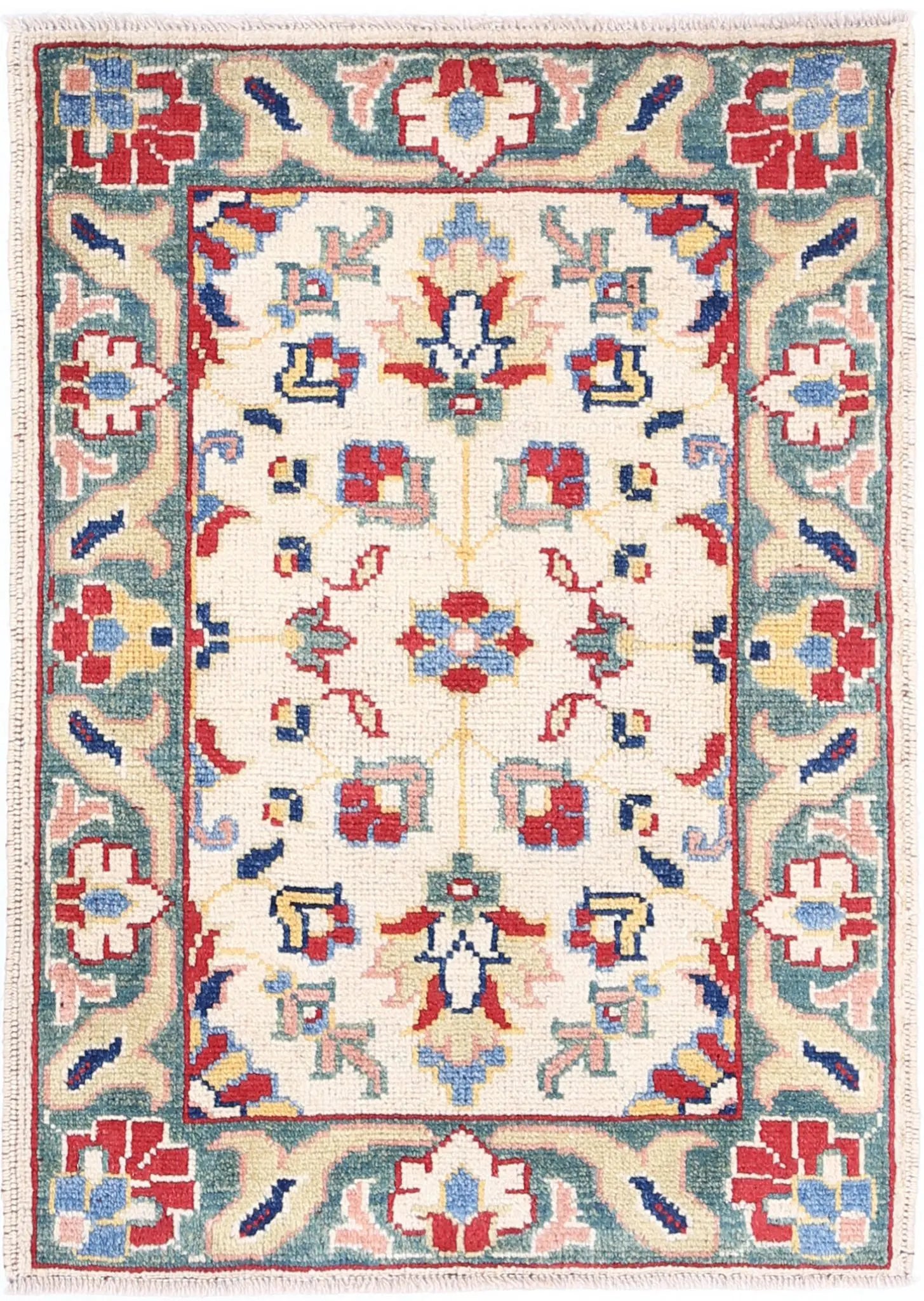 Hand Knotted Ziegler Farhan Gul Wool Rug - 2'0'' x 2'11''