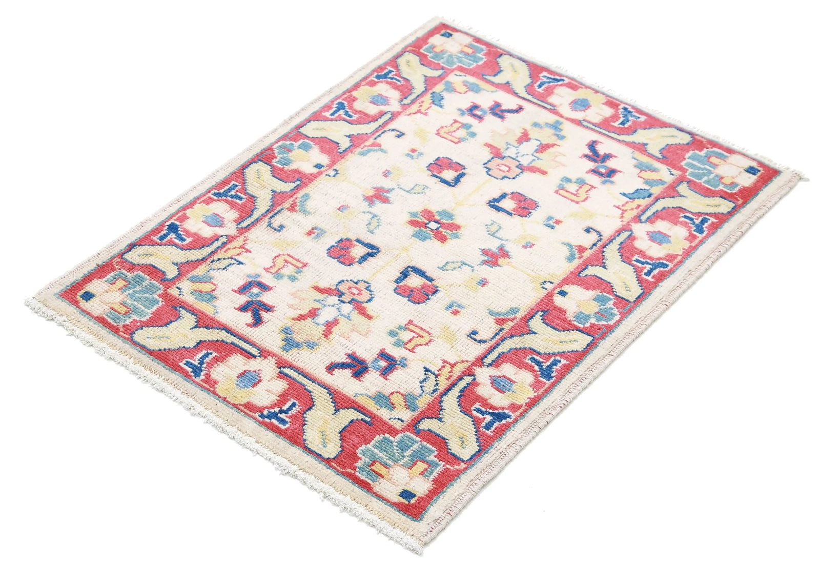 Tapis en laine Ziegler Farhan Gul noué à la main - 2'0'' x 2'9''