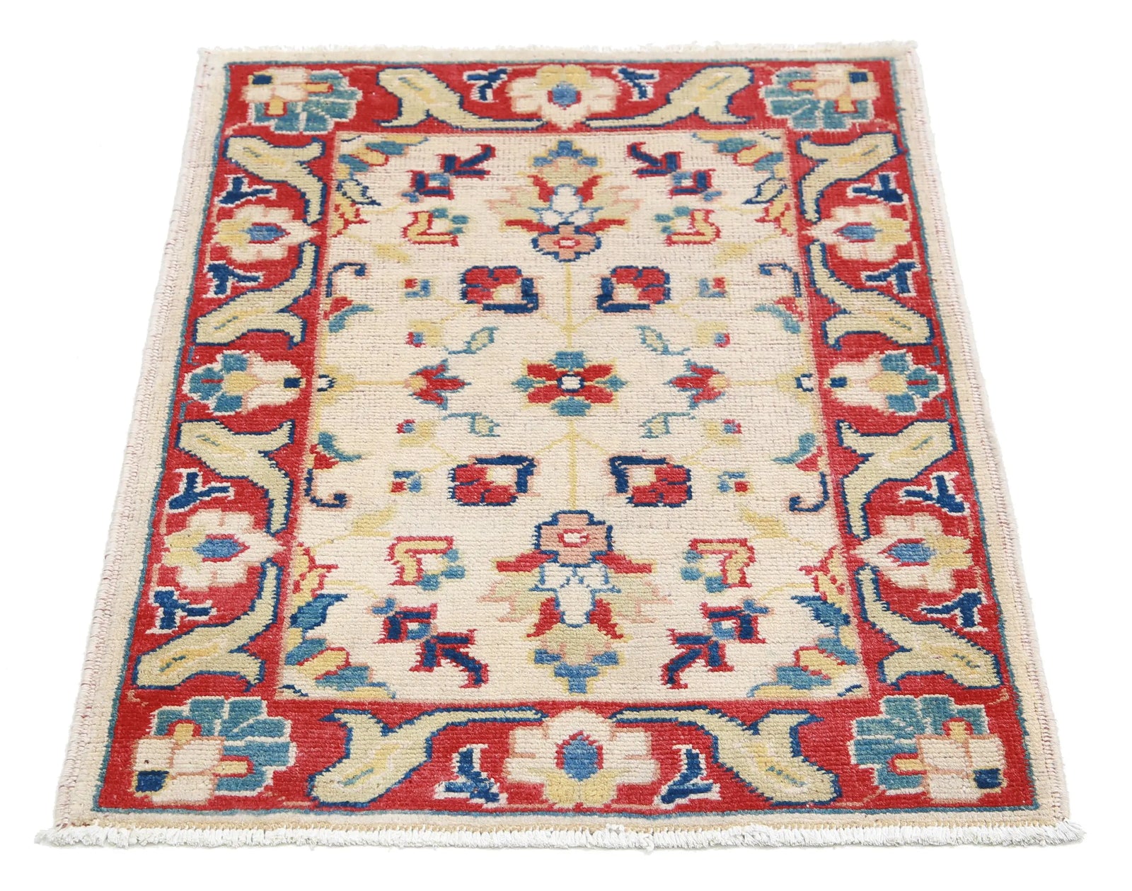 Tapis en laine Ziegler Farhan Gul noué à la main - 2'0'' x 2'9''