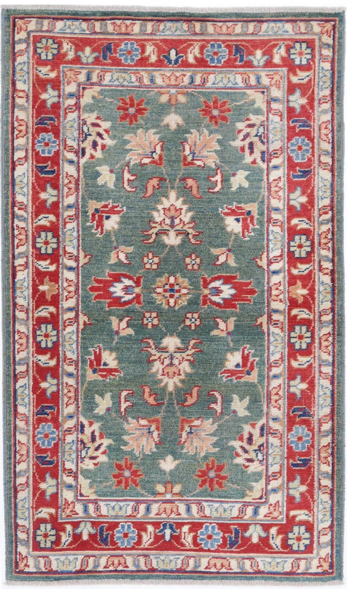 Hand Knotted Ziegler Farhan Gul Wool Rug - 2'11'' x 5'0''