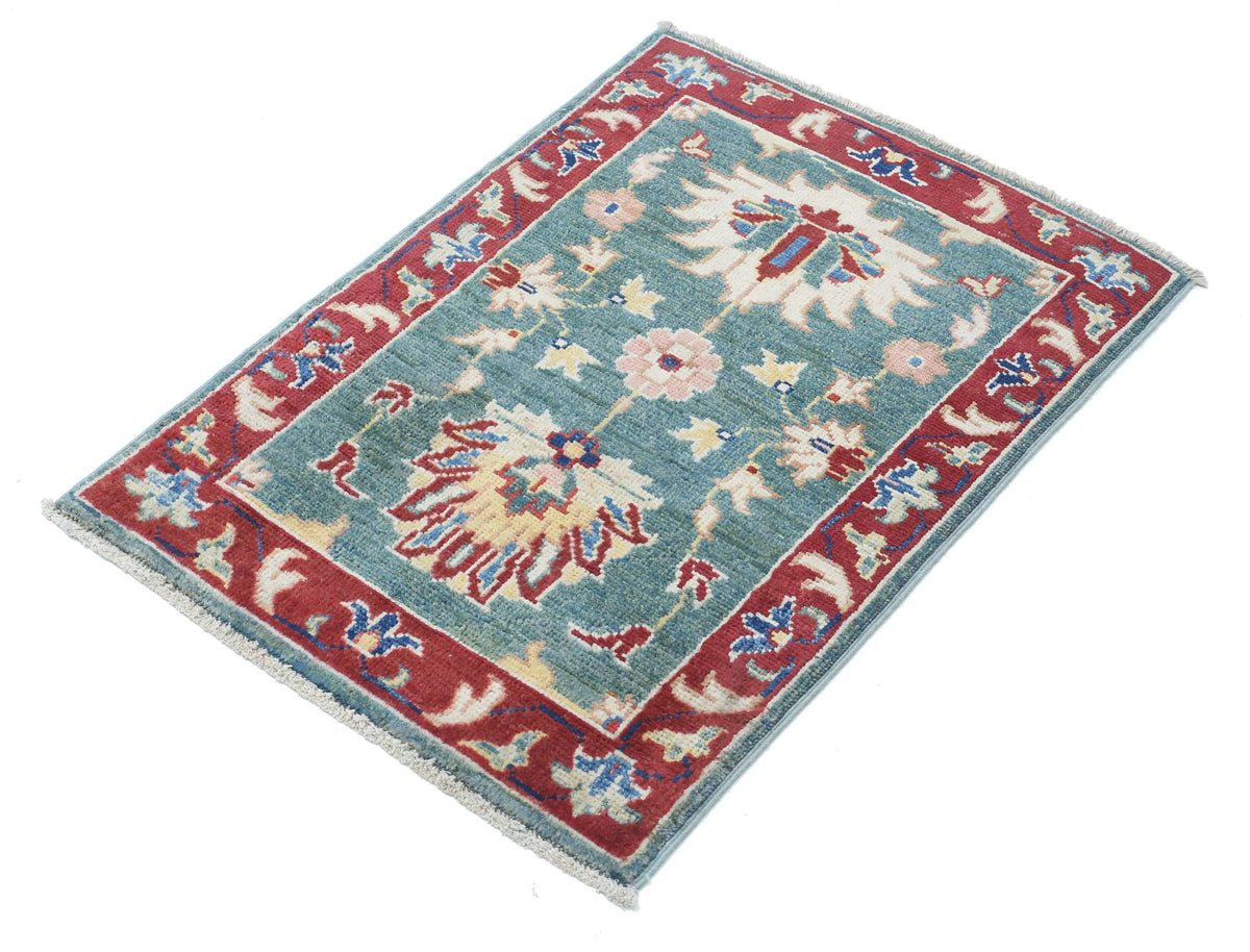 Tapis en laine Ziegler Farhan Gul noué à la main - 2'1'' x 2'11''
