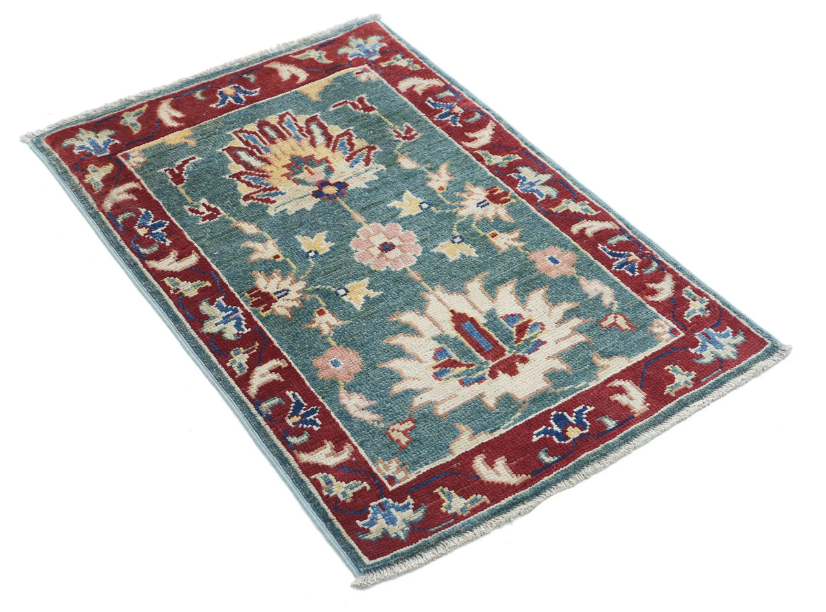 Tapis en laine Ziegler Farhan Gul noué à la main - 2'1'' x 2'11''