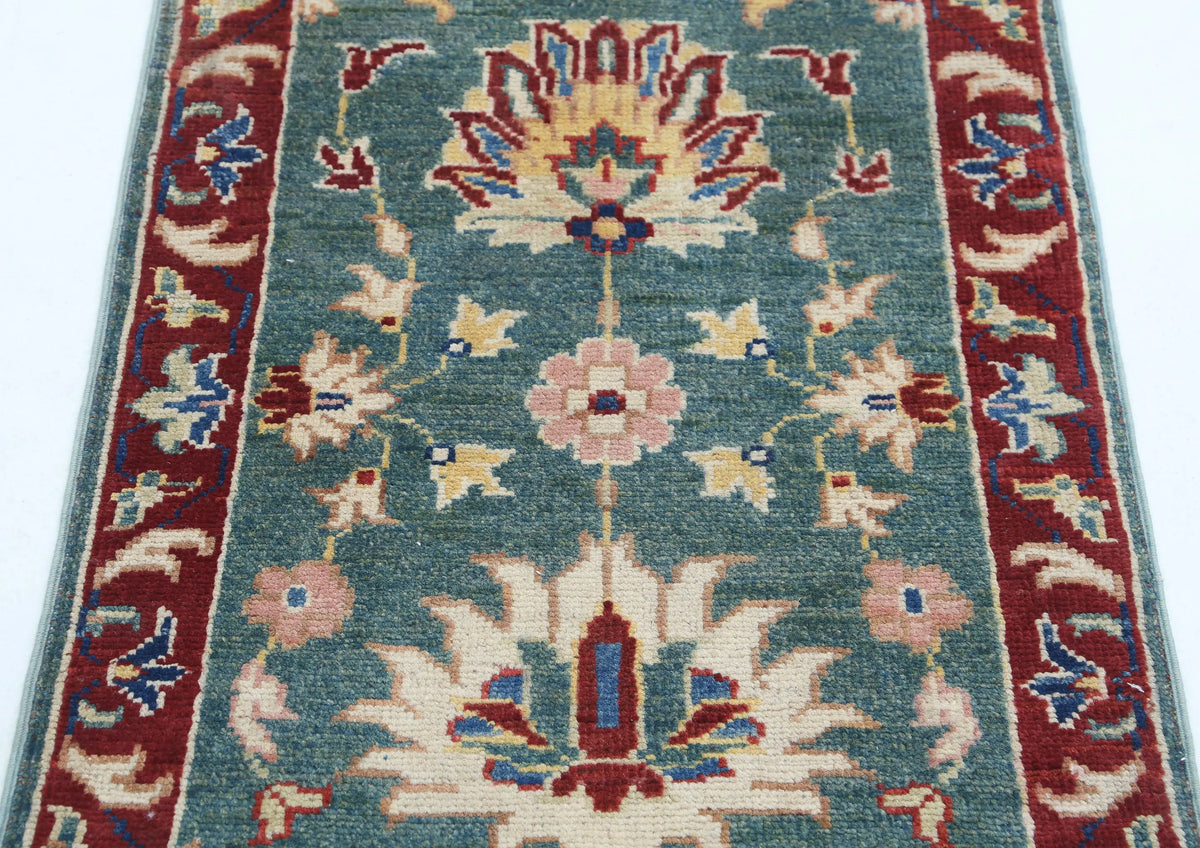 Tapis en laine Ziegler Farhan Gul noué à la main - 2'1'' x 2'11''