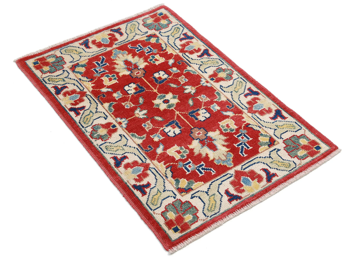 Tapis en laine Ziegler Farhan Gul noué à la main - 2'1'' x 3'0''
