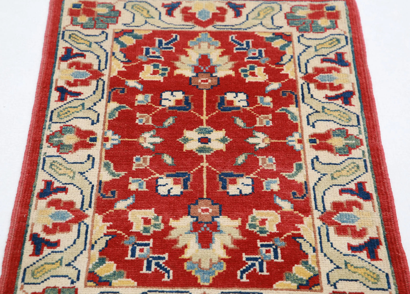 Tapis en laine Ziegler Farhan Gul noué à la main - 2'1'' x 3'0''