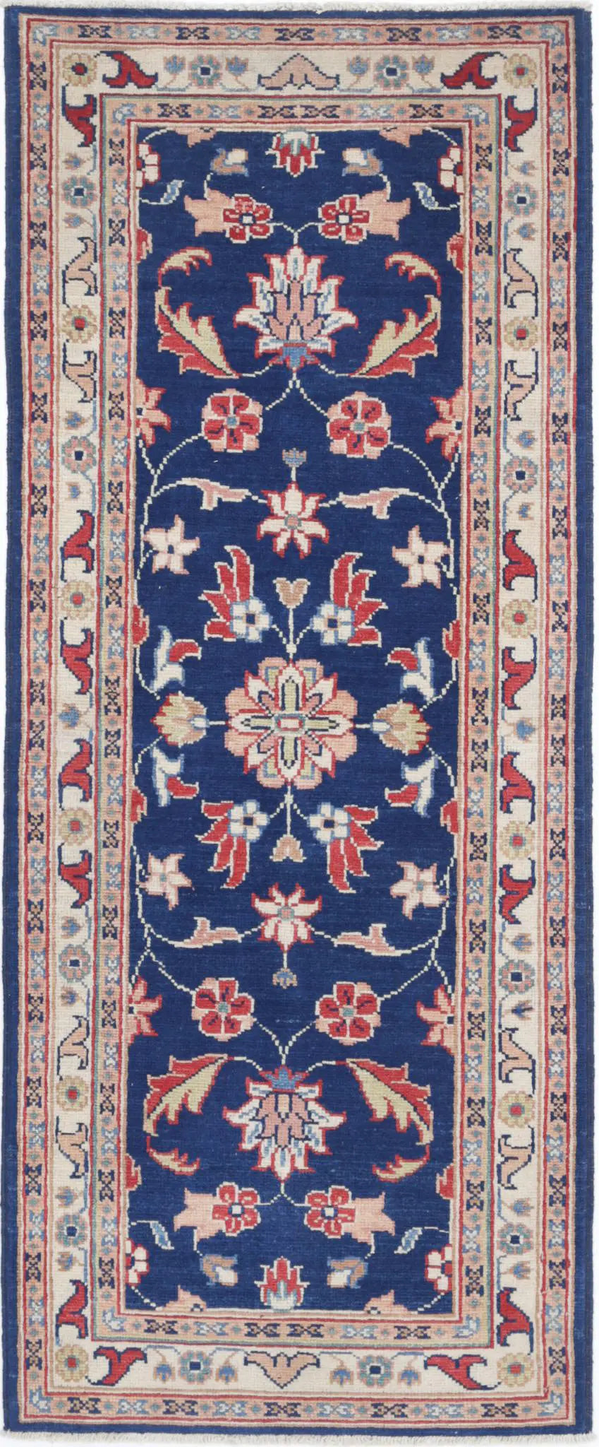Hand Knotted Ziegler Farhan Gul Wool Rug - 2'5'' x 6'3''
