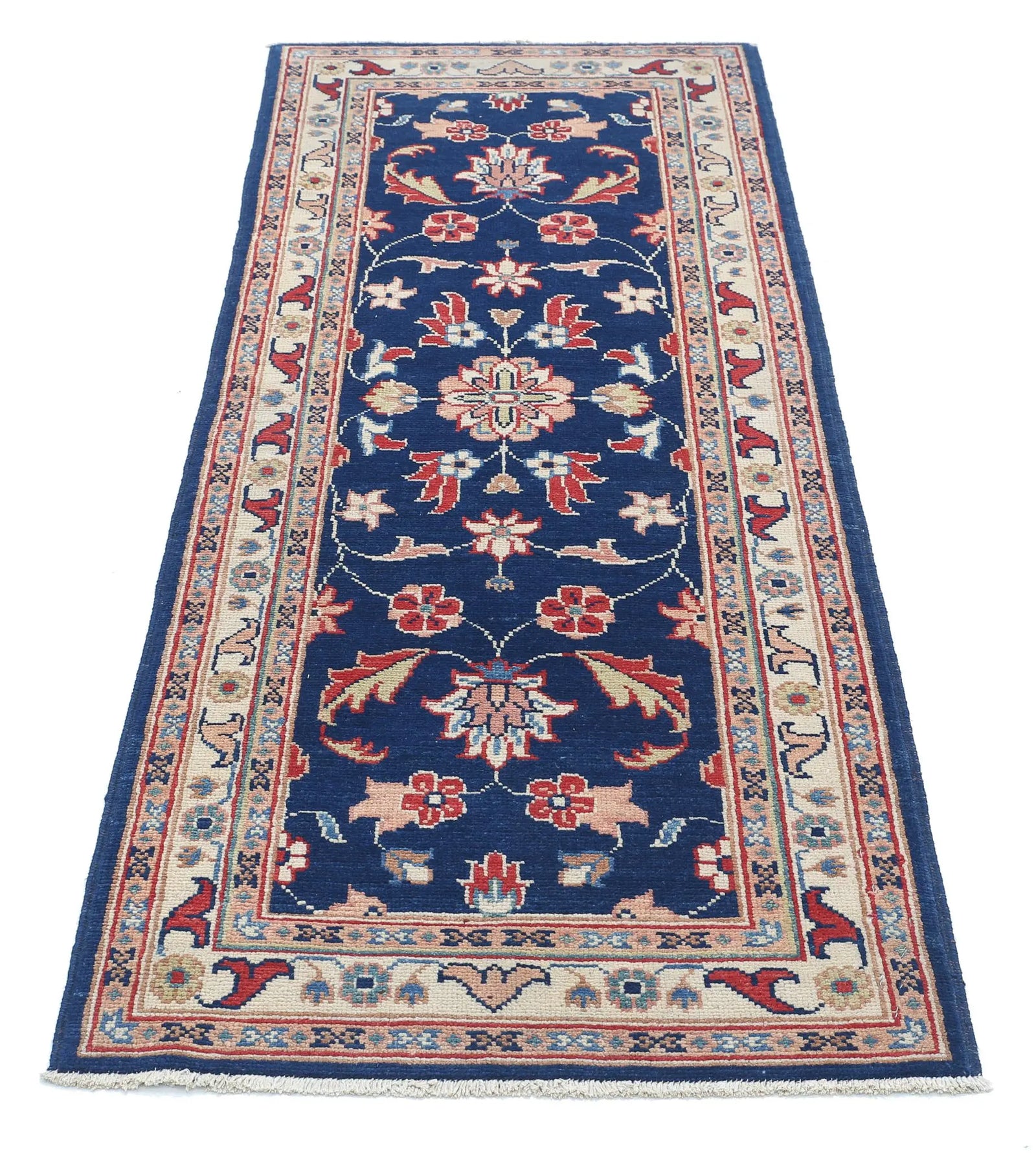 Tapis en laine Ziegler Farhan Gul noué à la main - 2'5'' x 6'3''