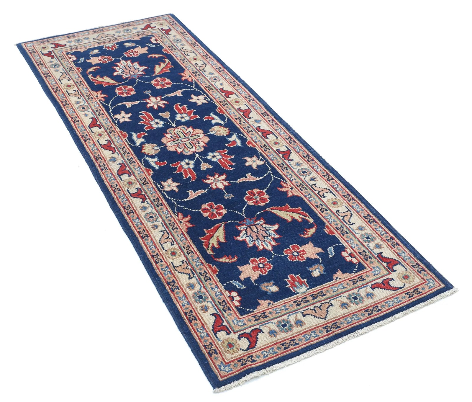 Tapis en laine Ziegler Farhan Gul noué à la main - 2'5'' x 6'3''