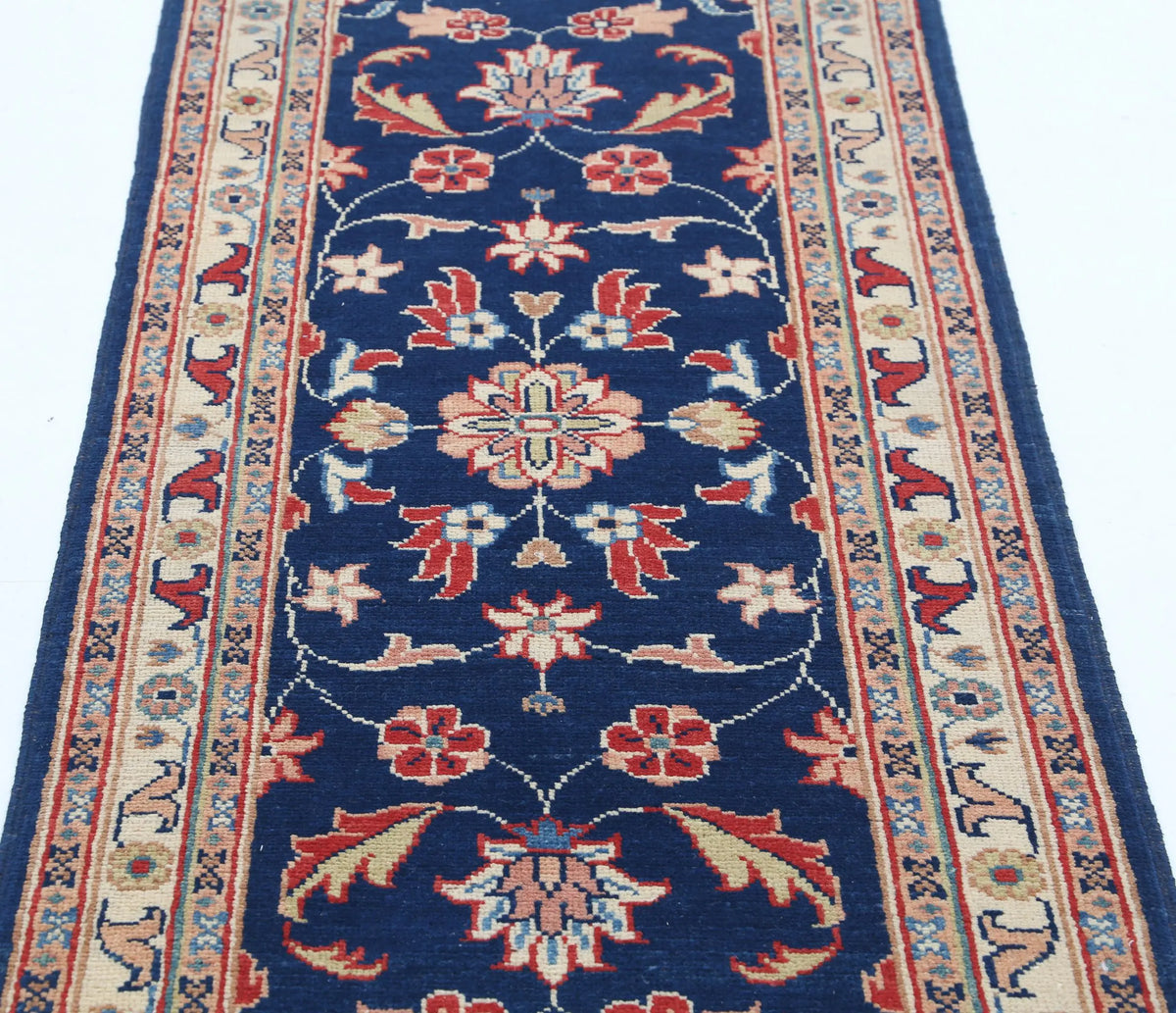 Tapis en laine Ziegler Farhan Gul noué à la main - 2'5'' x 6'3''