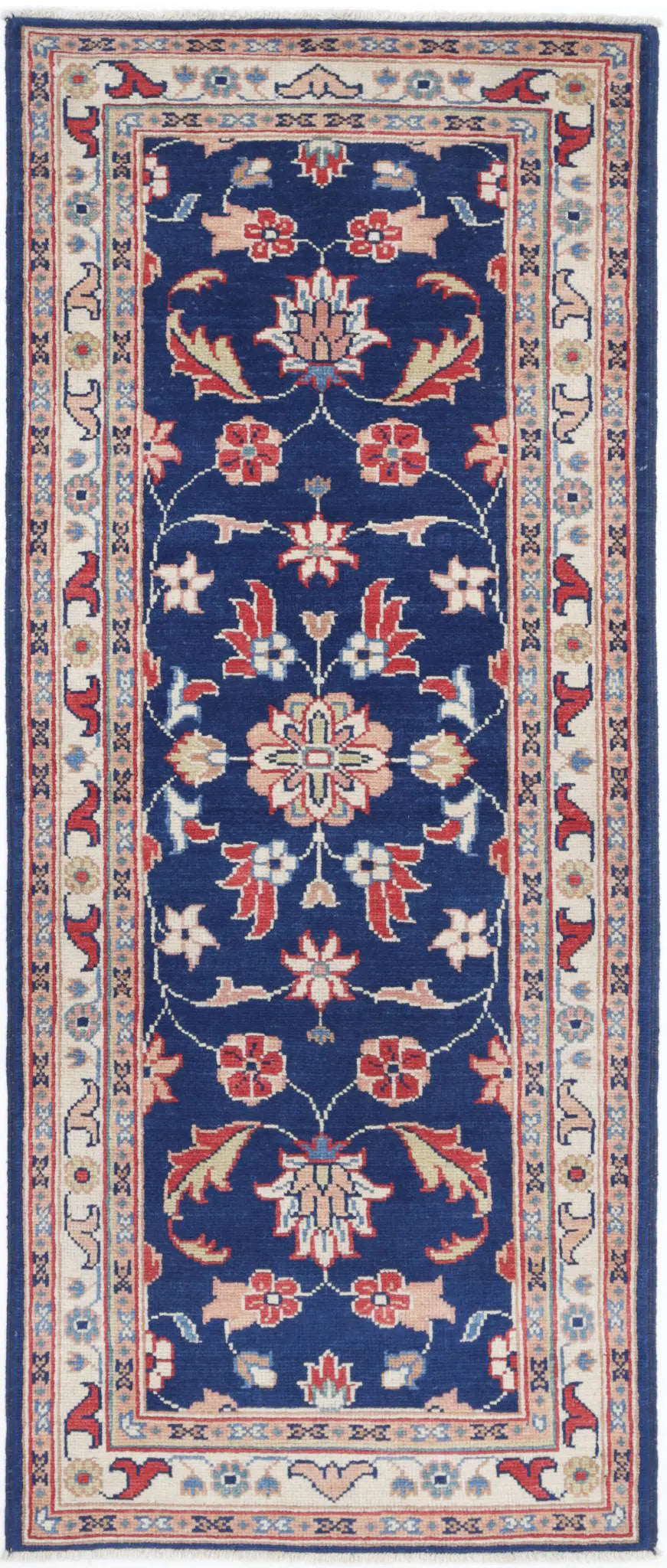 Hand Knotted Ziegler Farhan Gul Wool Rug - 2'5'' x 6'3''