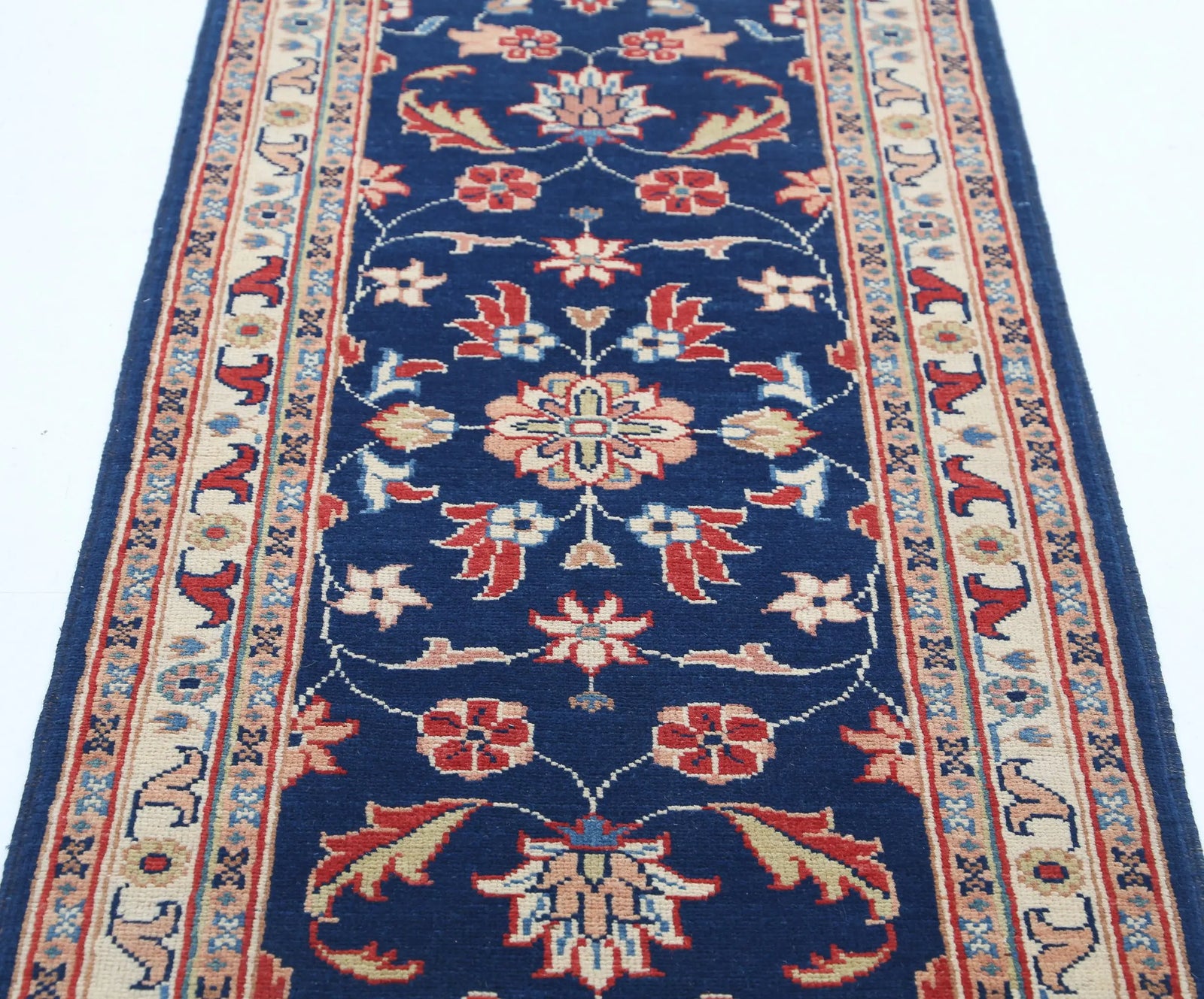 Hand Knotted Ziegler Farhan Gul Wool Rug - 2'5'' x 6'3''