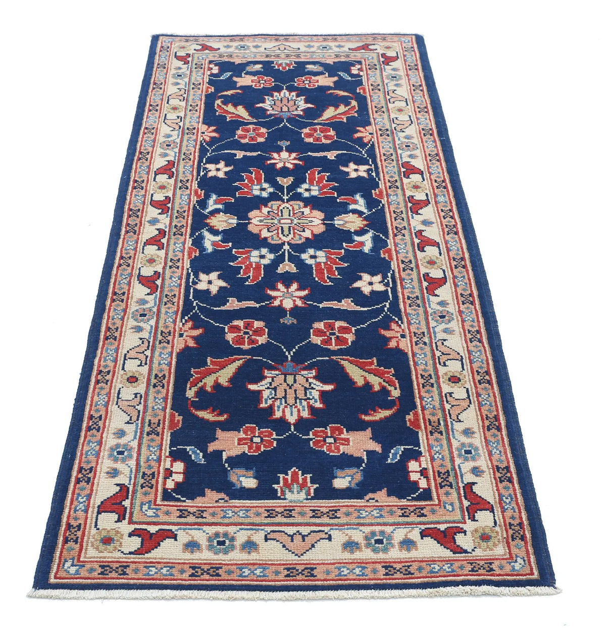 Tapis en laine Ziegler Farhan Gul noué à la main - 2'5'' x 6'3''