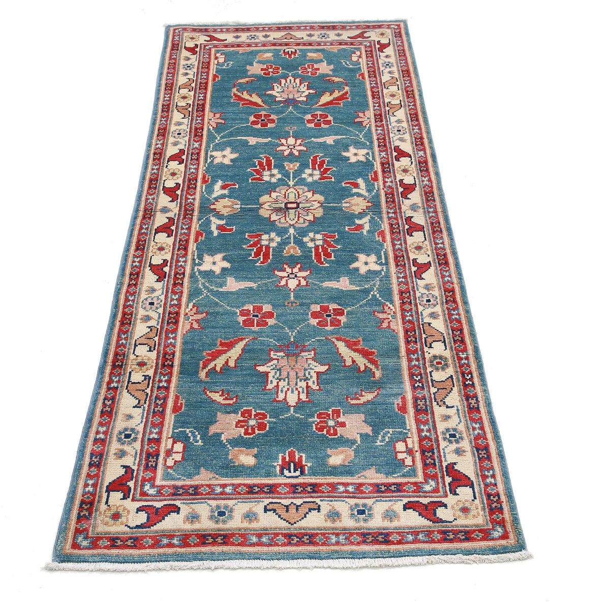 Tapis en laine Ziegler Farhan Gul noué à la main - 2'5'' x 6'5''