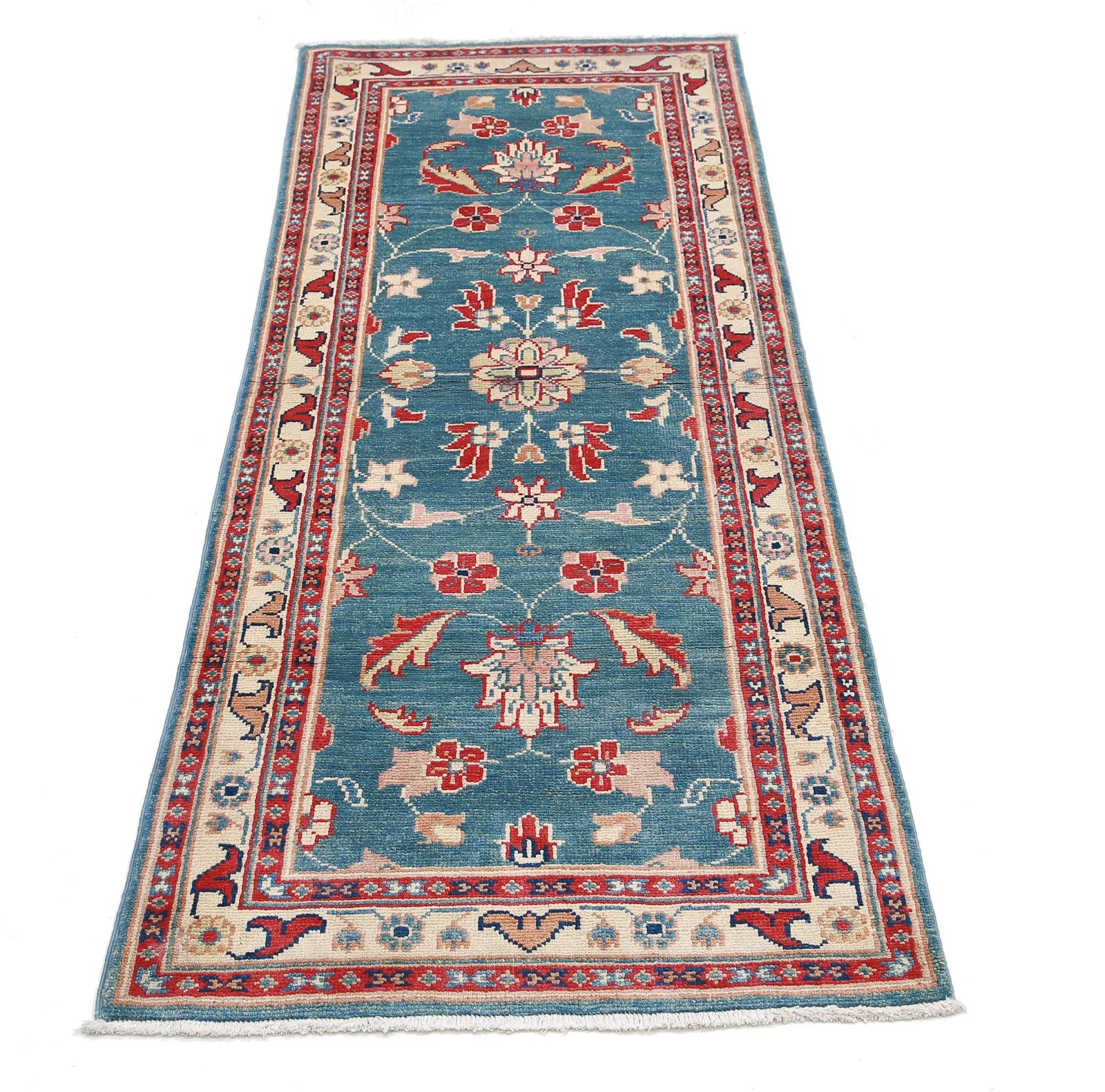 Tapis en laine Ziegler Farhan Gul noué à la main - 2'5'' x 6'5''