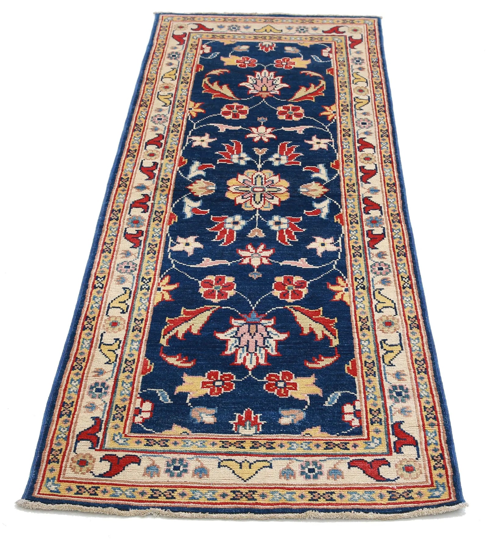 Hand Knotted Ziegler Farhan Gul Wool Rug - 2'5'' x 6'6''