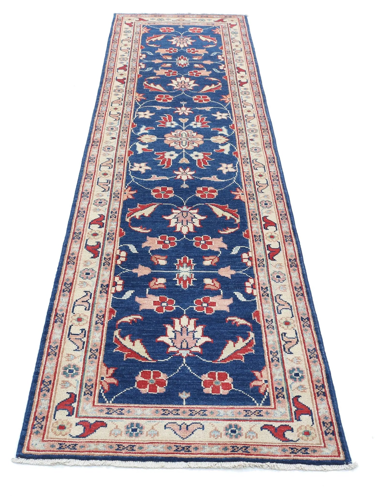 Tapis en laine Ziegler Farhan Gul noué à la main - 2'5'' x 9'10''