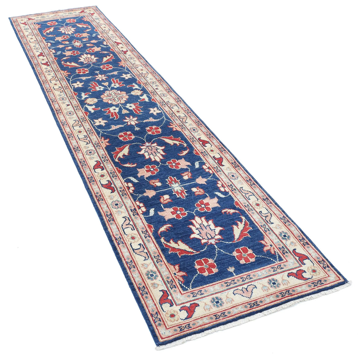 Tapis en laine Ziegler Farhan Gul noué à la main - 2'5'' x 9'10''